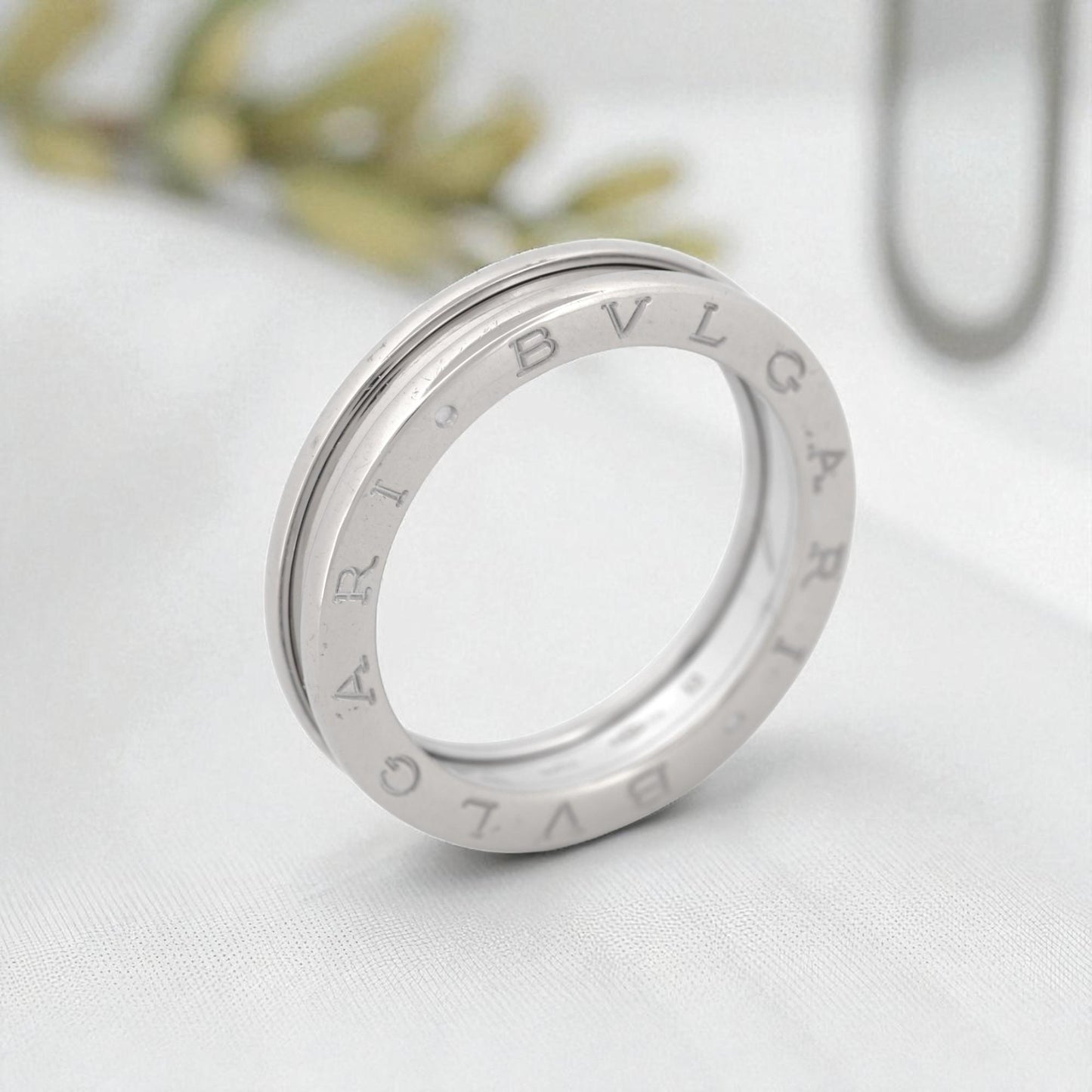 Bvlgari B.Zero1 One-Band Ring 18k White Gold Size 61