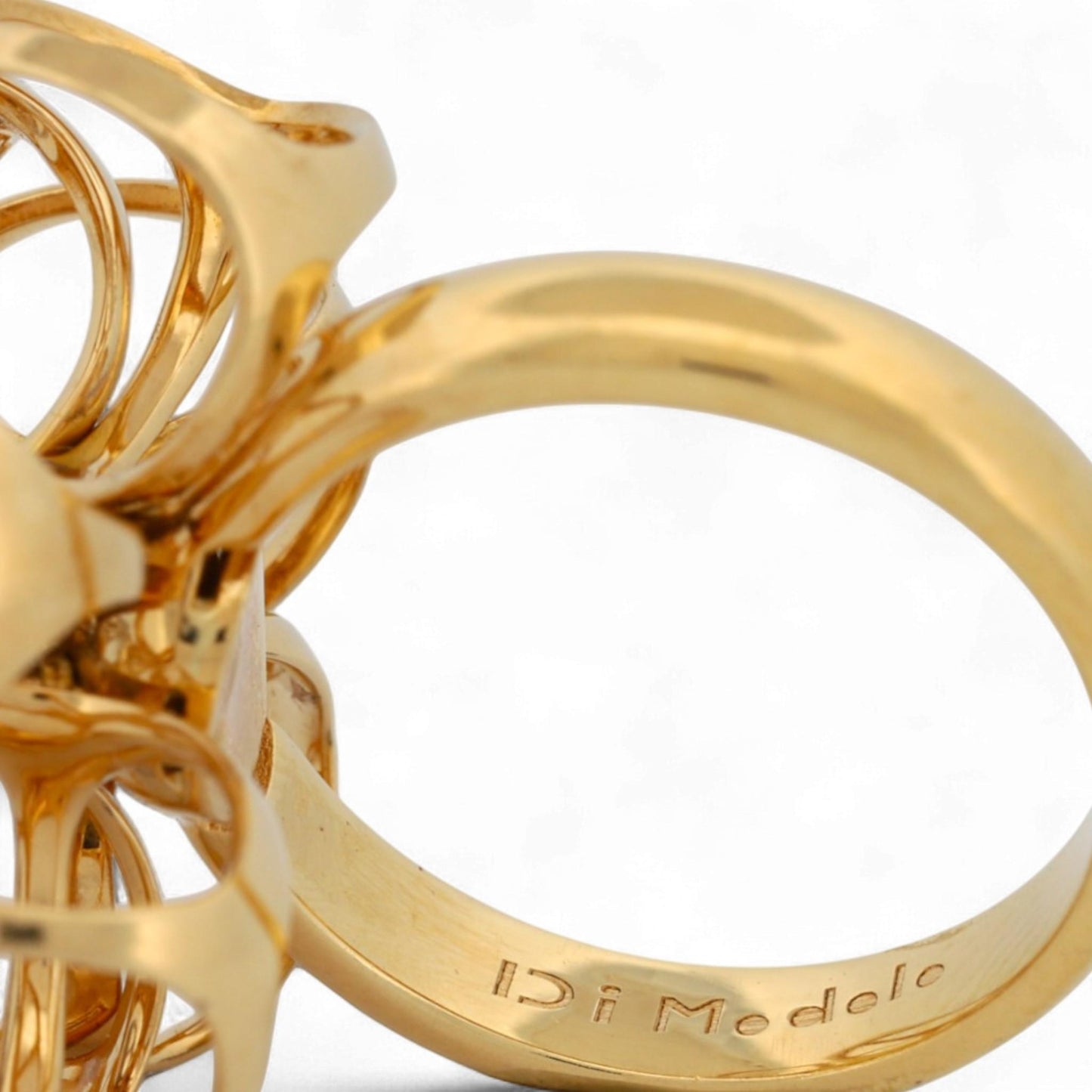 Di Modolo 18K Yellow & White Gold Triadra Diamond Ring Size 6.5