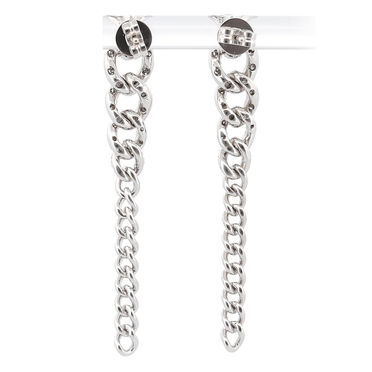 Shay Diamond 2-in-1 Gradual Drop Earrings 18K White Gold 1ctw w/Box MSRP $4,480