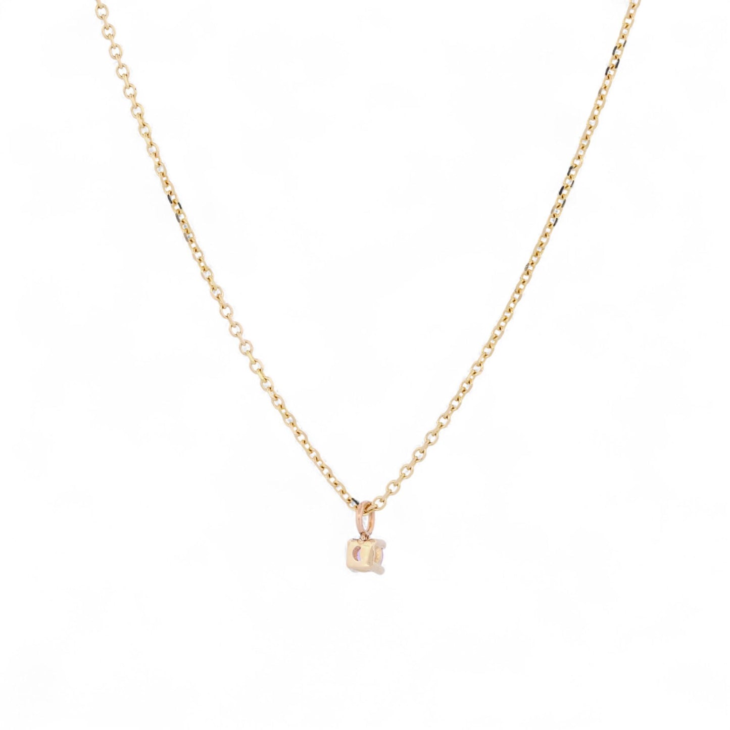 Jennifer Rivera 14k Gold Pink Sapphire Necklace – Minimalist & Handcrafted