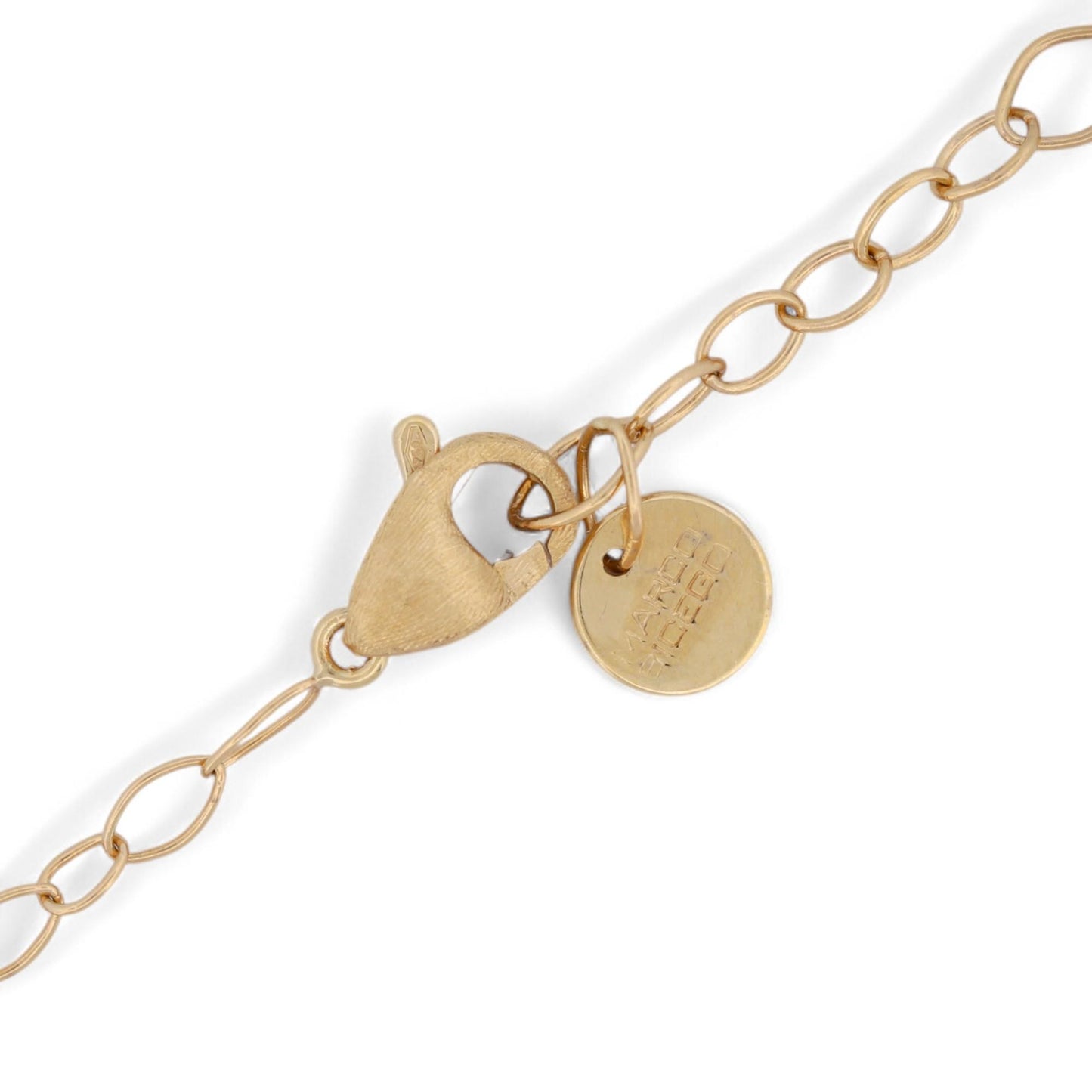 Marco Bicego Lunaria Mini Petal Diamond Necklace 18k Gold
