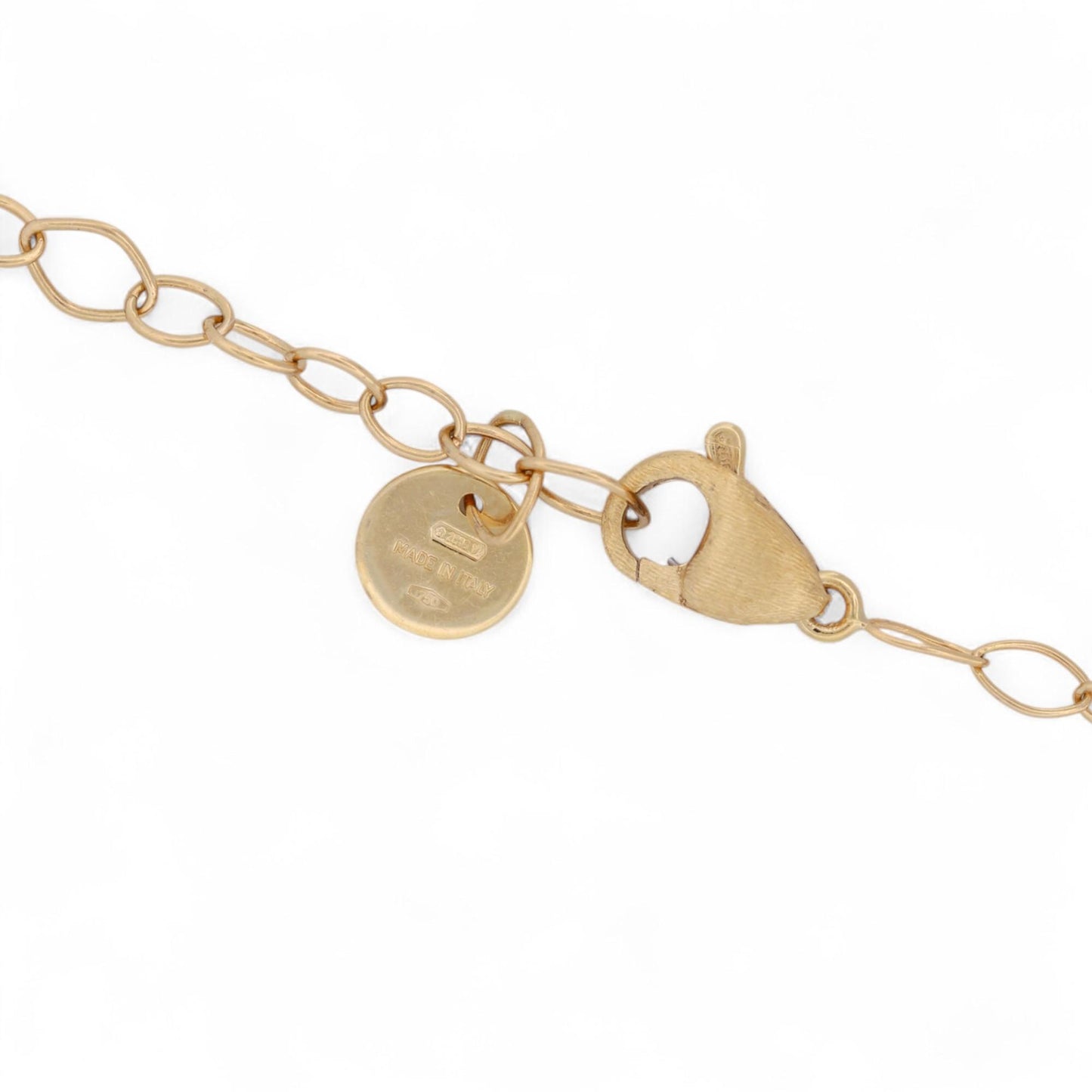 Marco Bicego Lunaria Mini Petal Diamond Necklace 18k Gold