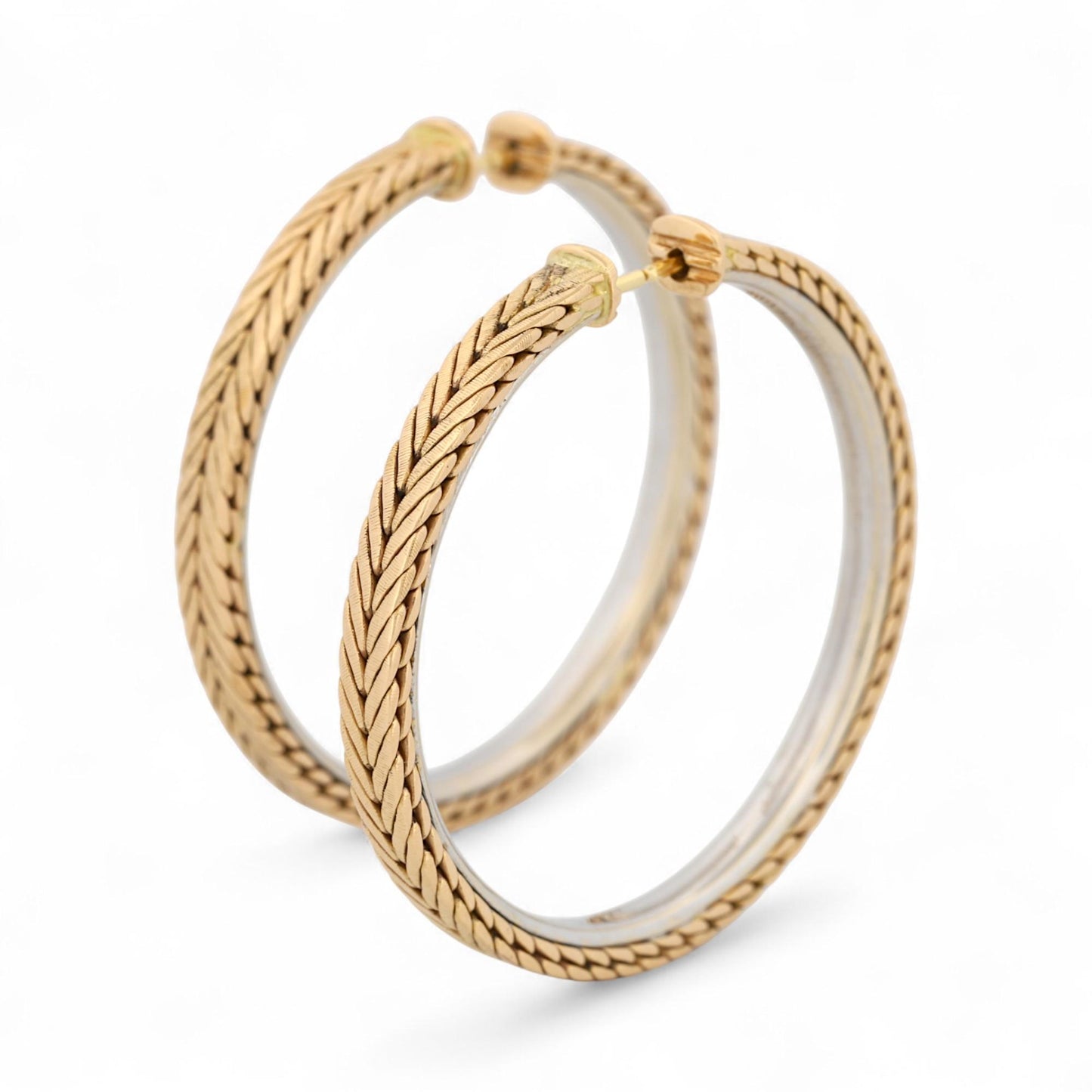 Vintage Gianmaria Buccellati Oro Earrings in 18K Gold – Serviced, Rare Como-Made