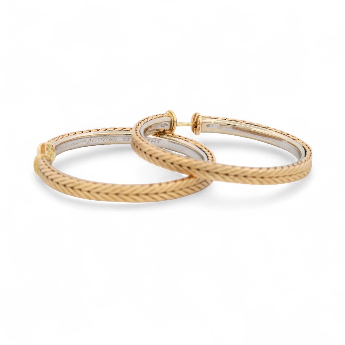 Vintage Gianmaria Buccellati Oro Earrings in 18K Gold – Serviced, Rare Como-Made