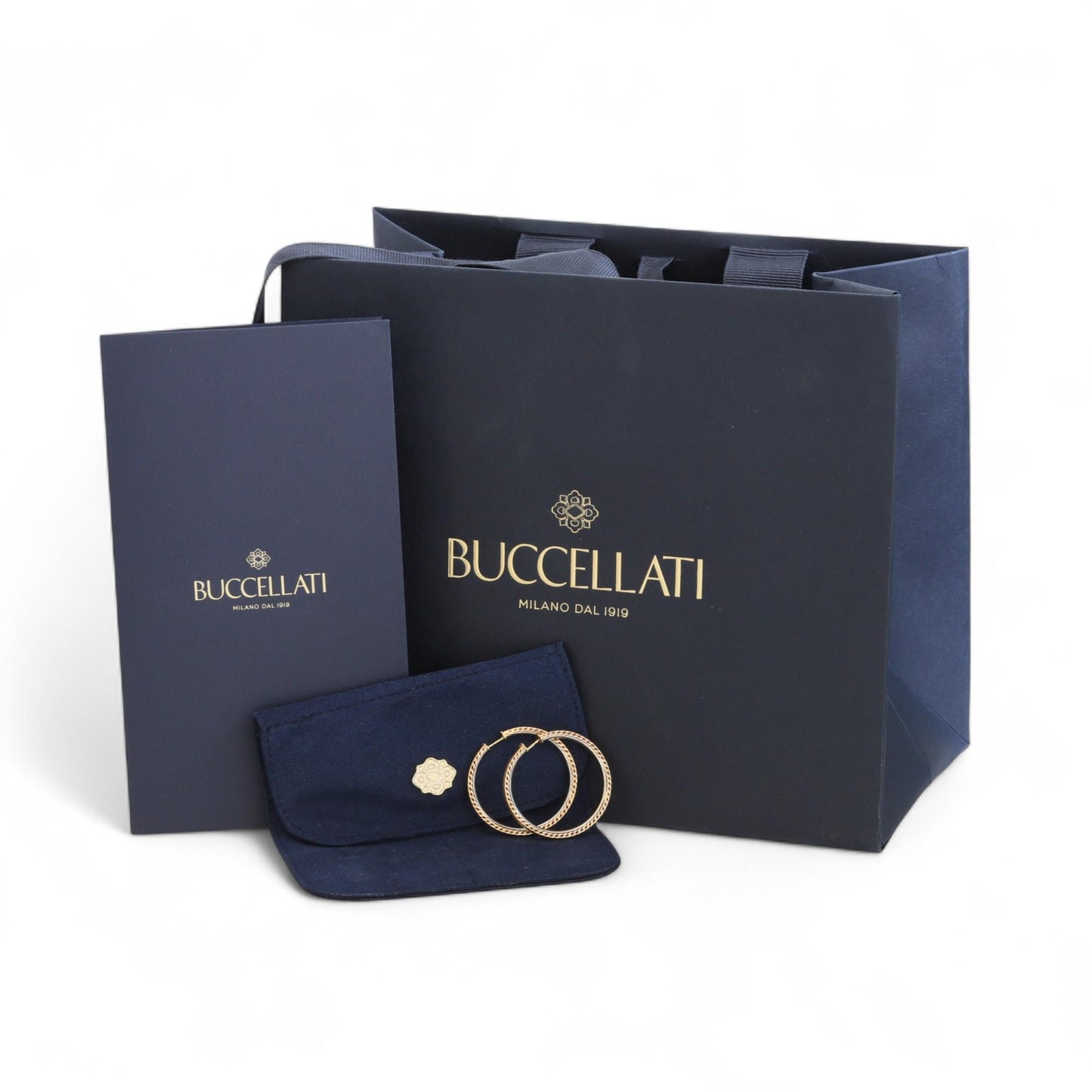 Vintage Gianmaria Buccellati Oro Earrings in 18K Gold – Serviced, Rare Como-Made