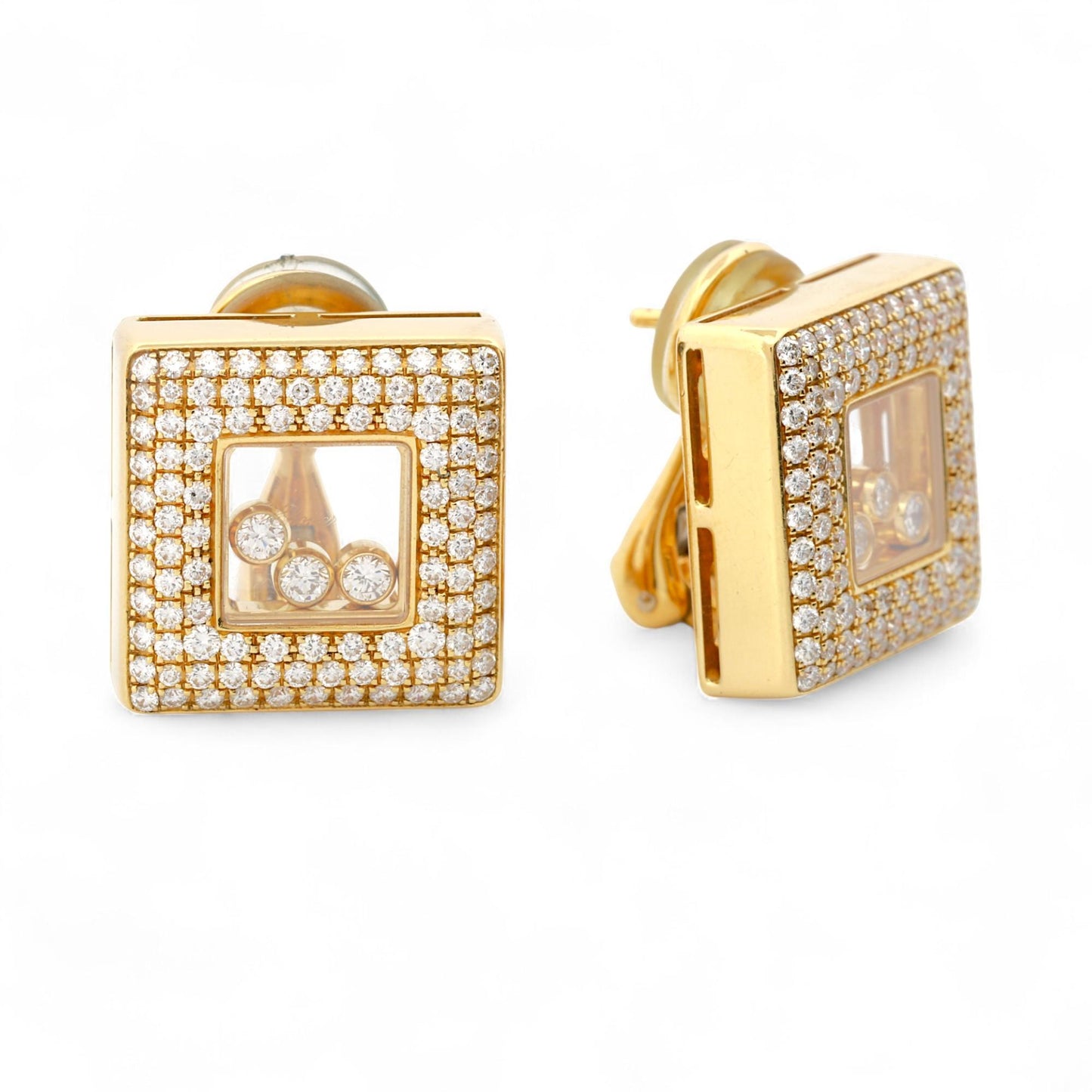 Chopard Happy Diamonds Large Earrings in 18K Yellow Gold 84/2768-20