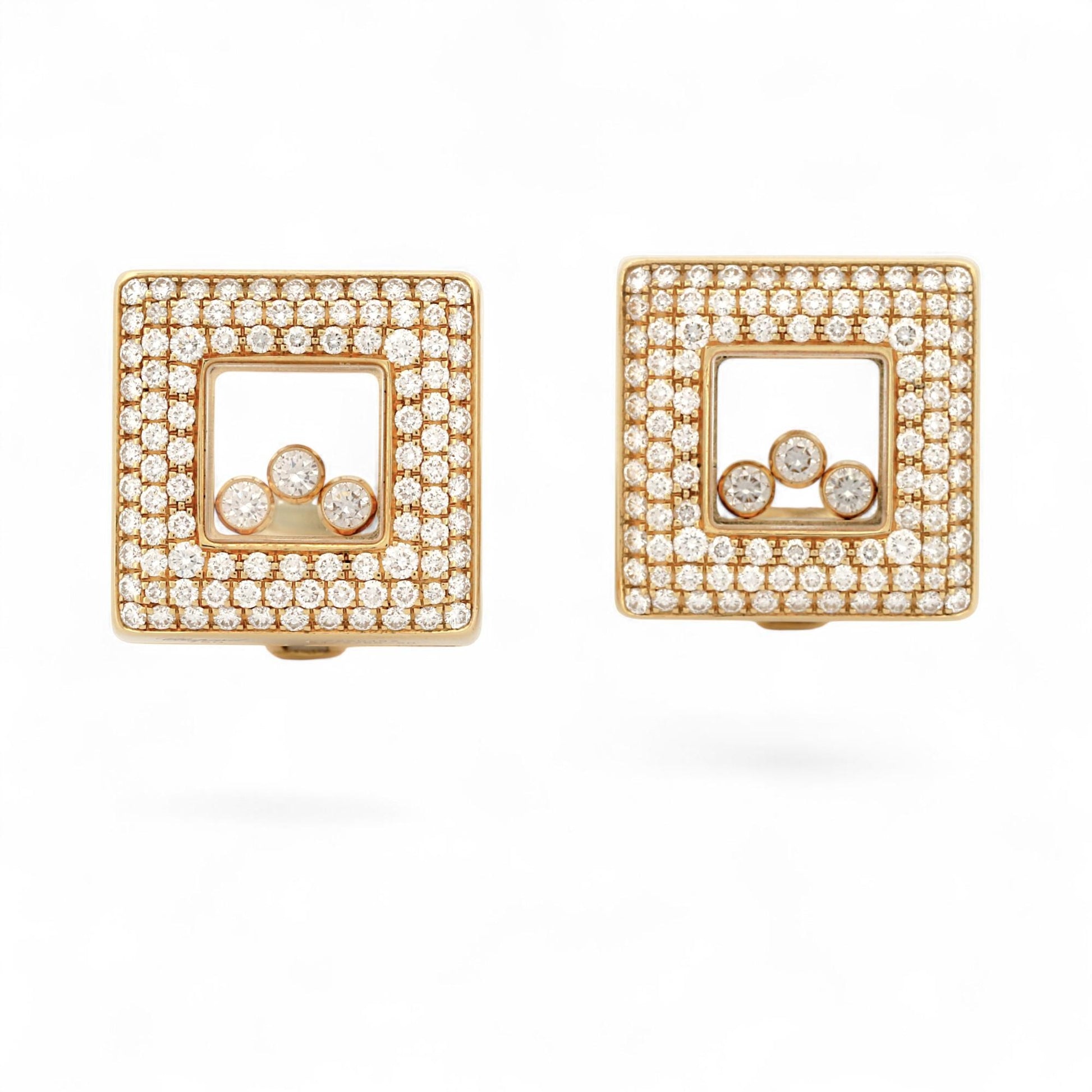 Chopard Happy Diamonds Large Earrings in 18K Yellow Gold 84/2768-20