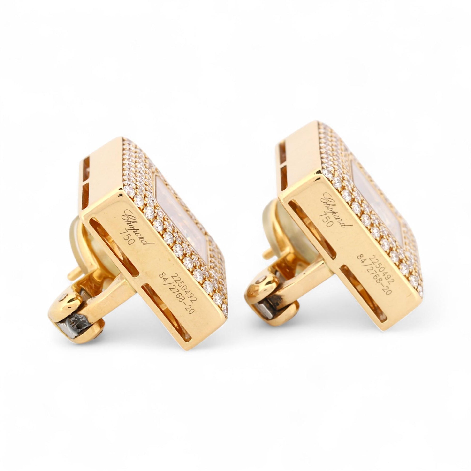 Chopard Happy Diamonds Large Earrings in 18K Yellow Gold 84/2768-20