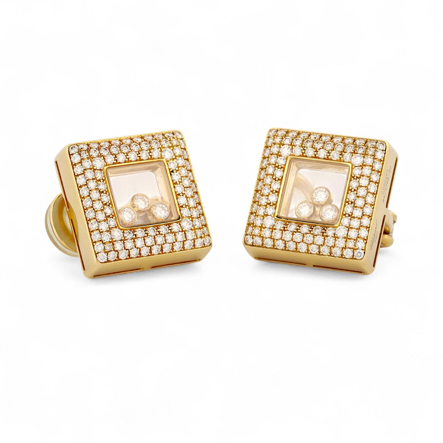 Chopard Happy Diamonds Large Earrings in 18K Yellow Gold 84/2768-20