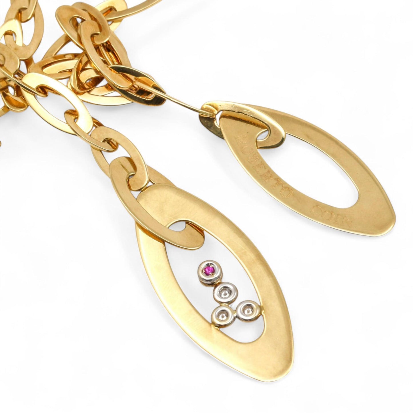Roberto Coin Chic & Shine Diamond Lariat Necklace in 18K Yellow Gold