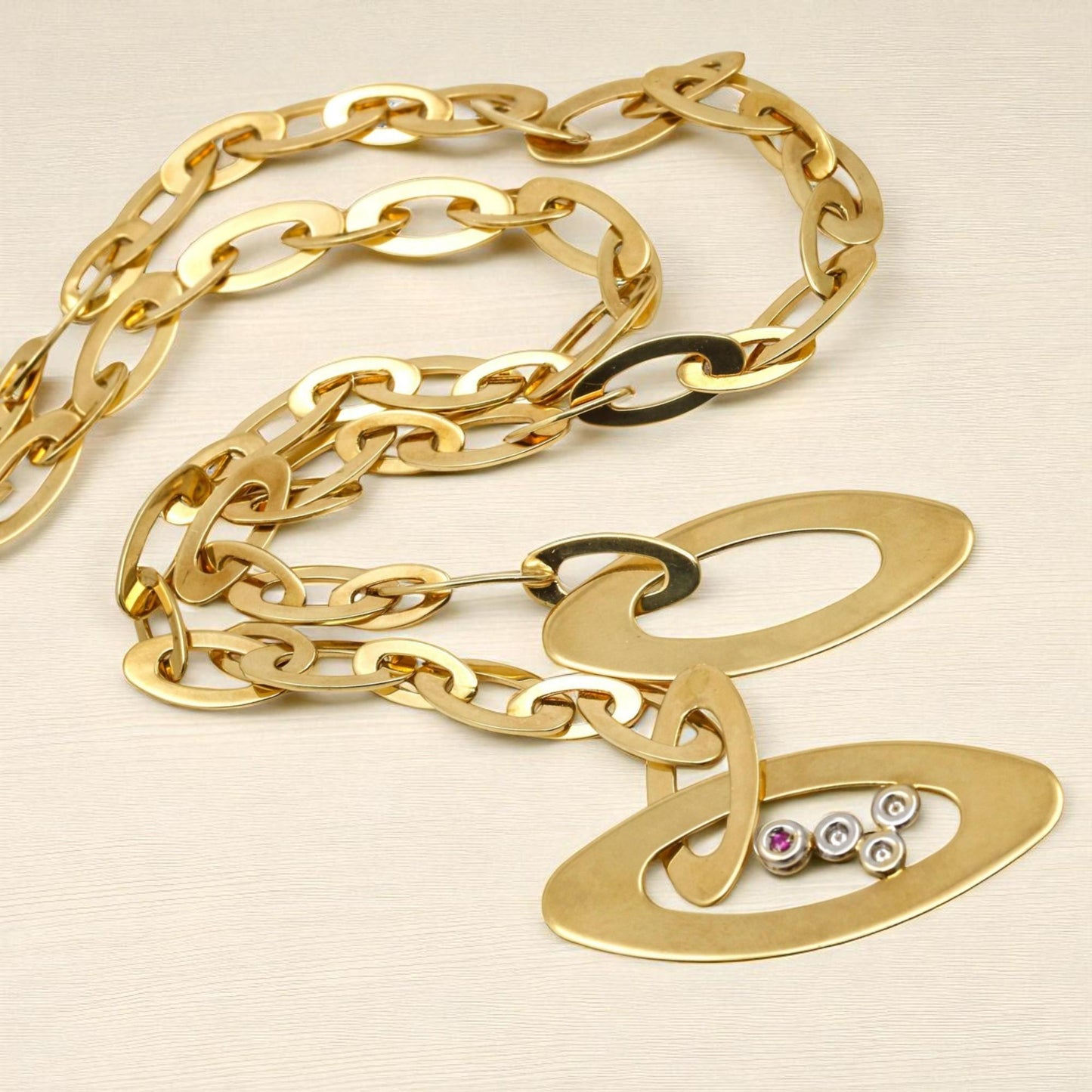 Roberto Coin Chic & Shine Diamond Lariat Necklace in 18K Yellow Gold