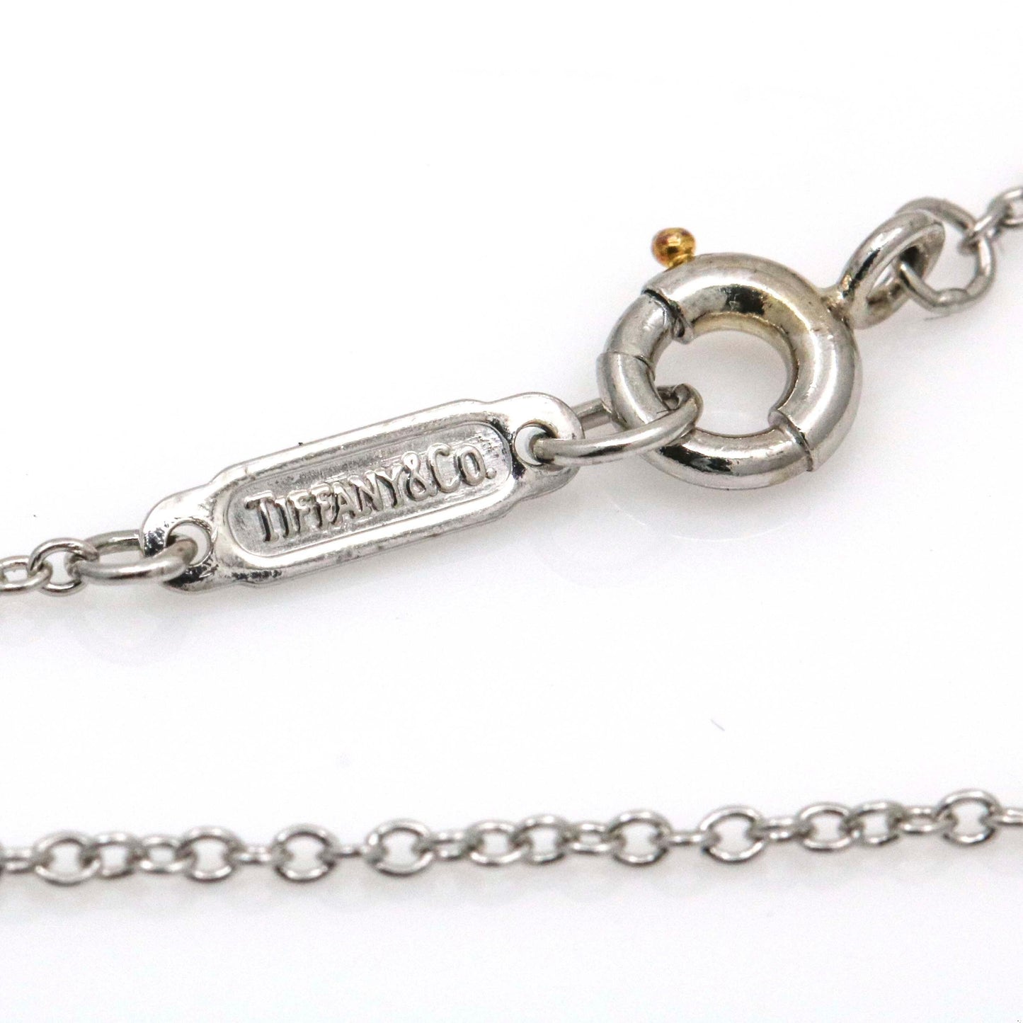 Tiffany & Co. Etoile Mini Heart Necklace in Platinum with Diamonds
