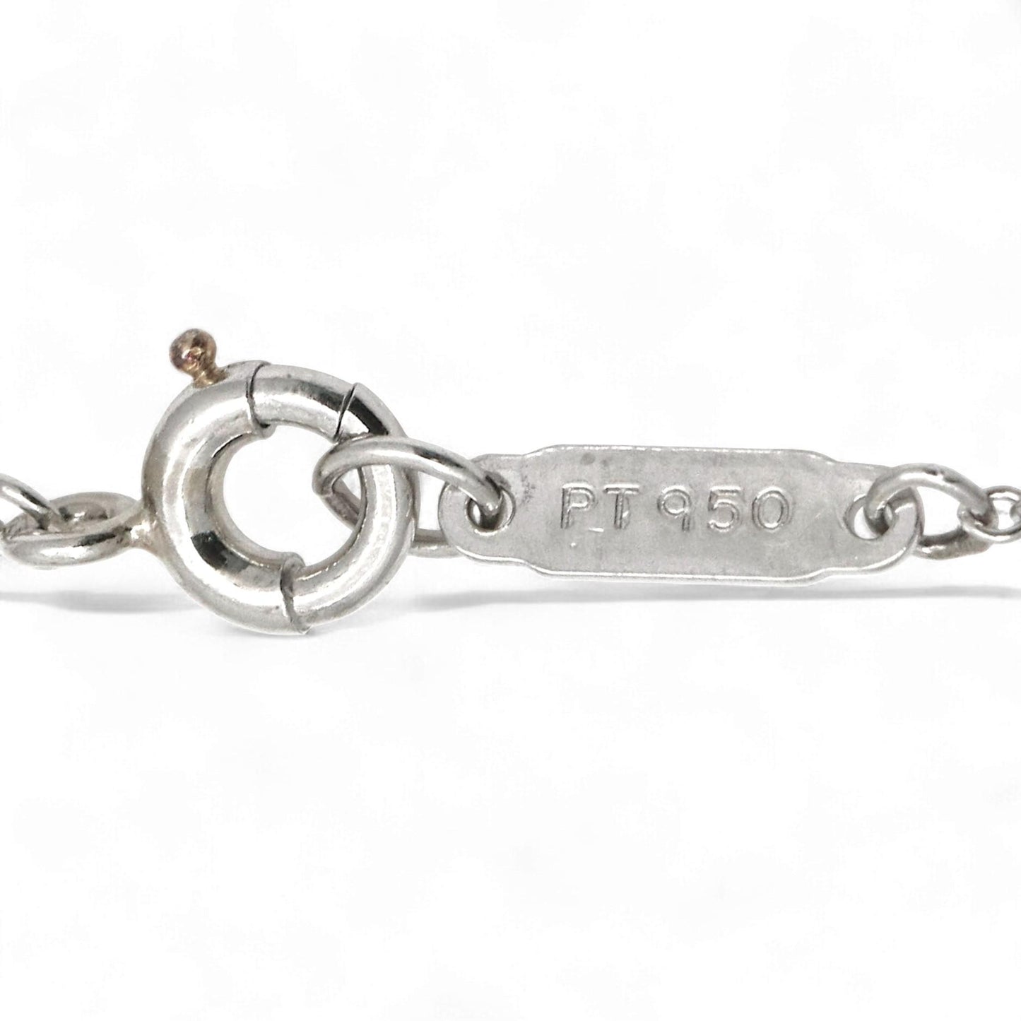 Tiffany & Co. Etoile Platinum Heart Diamond Necklace 16 Inch Mini