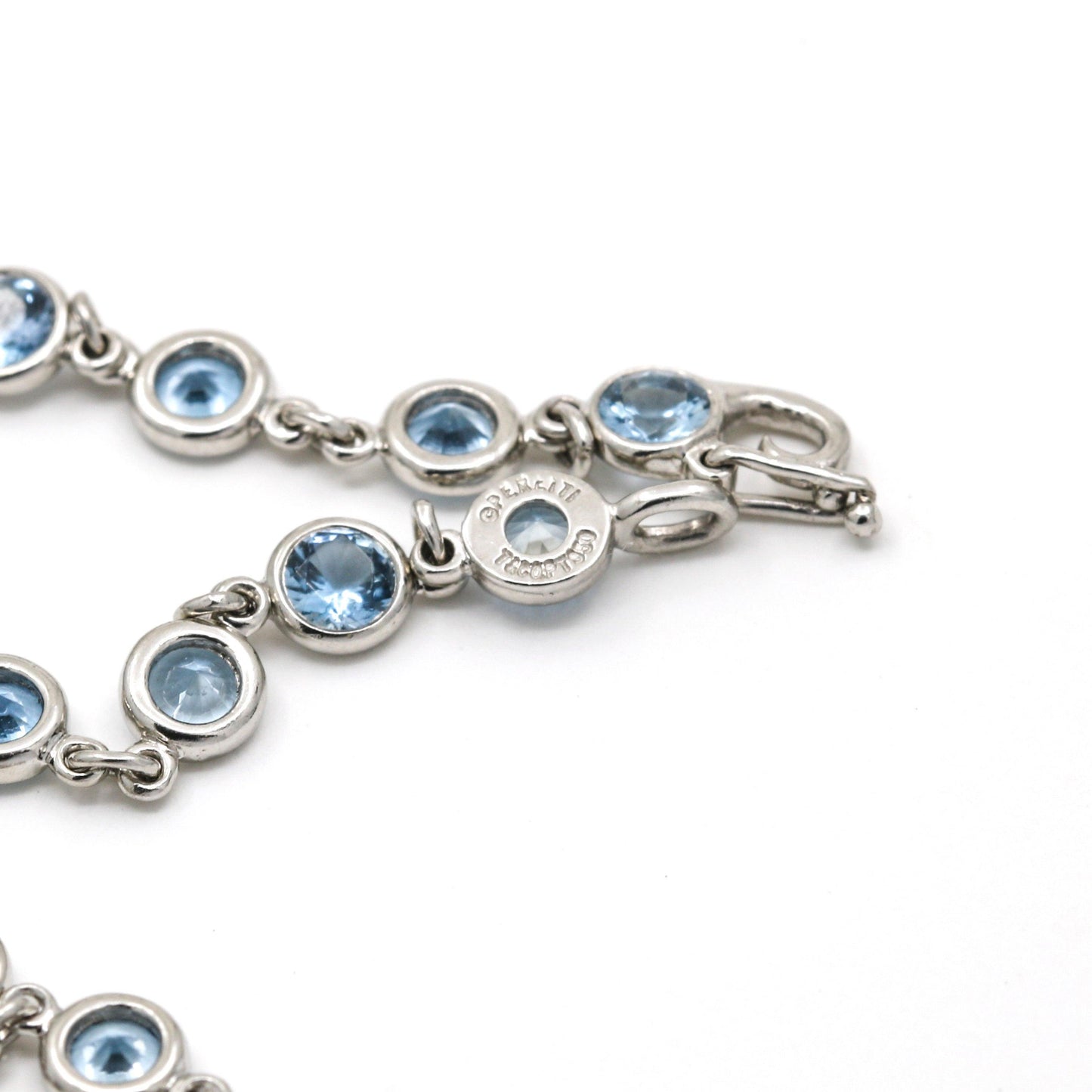 Tiffany & Co. Platinum Aquamarine Bracelet — Elsa Peretti, Serviced