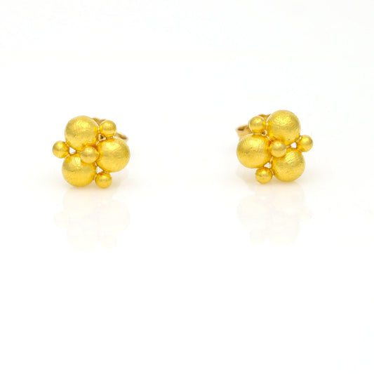 Cevherun 24k Gold Women's Stud Earrings - 31 Jewels Inc.