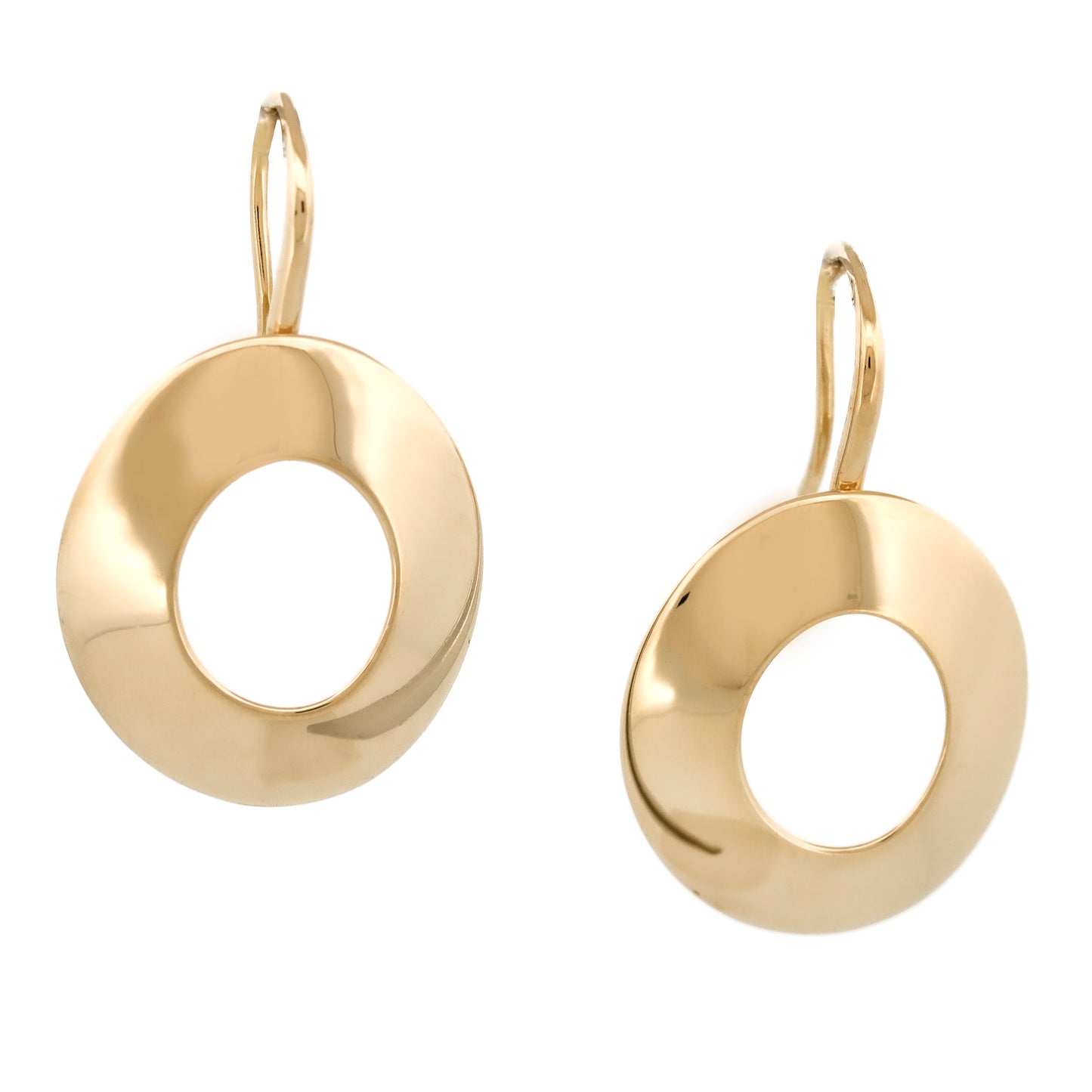 Aretes colgantes con gancho Morph de Tiffany & Co. Frank Gehry en oro amarillo de 18 k