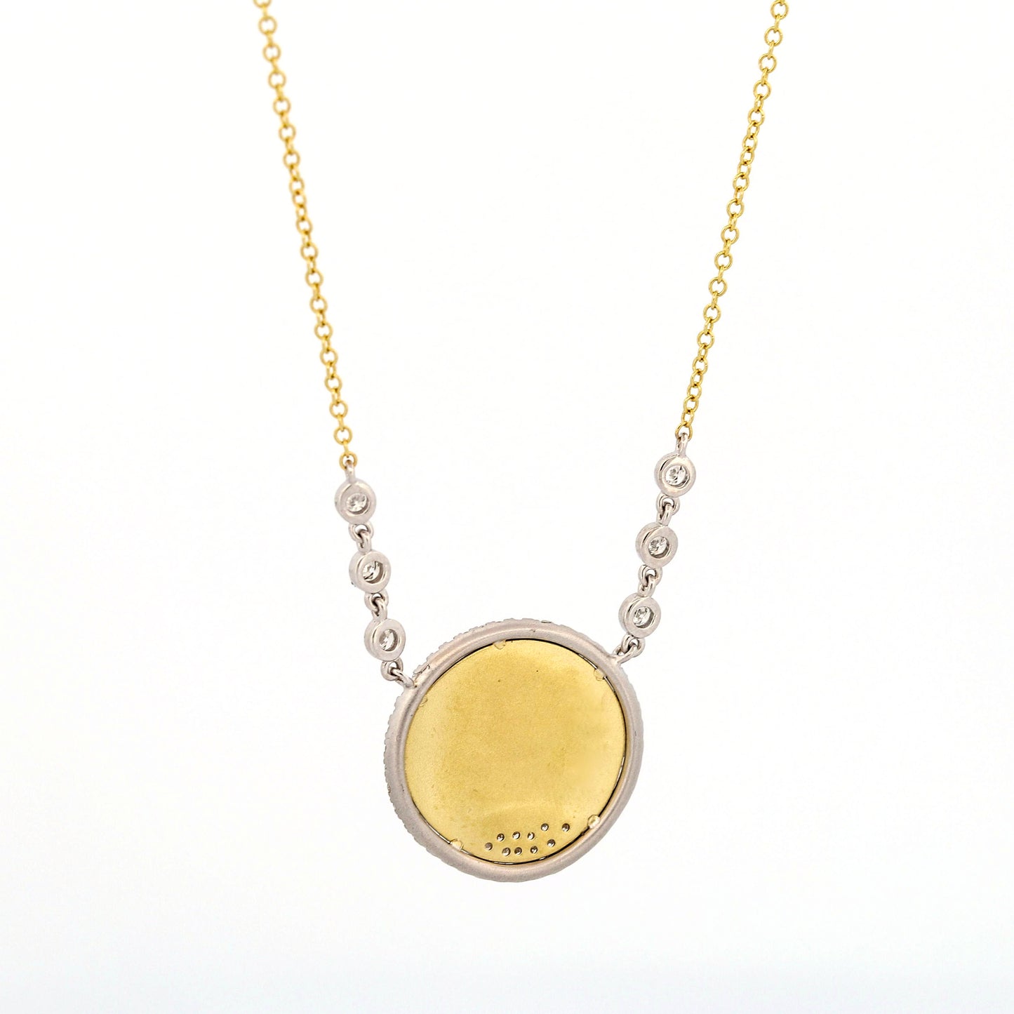 Meira T Diamond Ancient Alexander Coin Medallion Necklace in 14k Yellow Gold