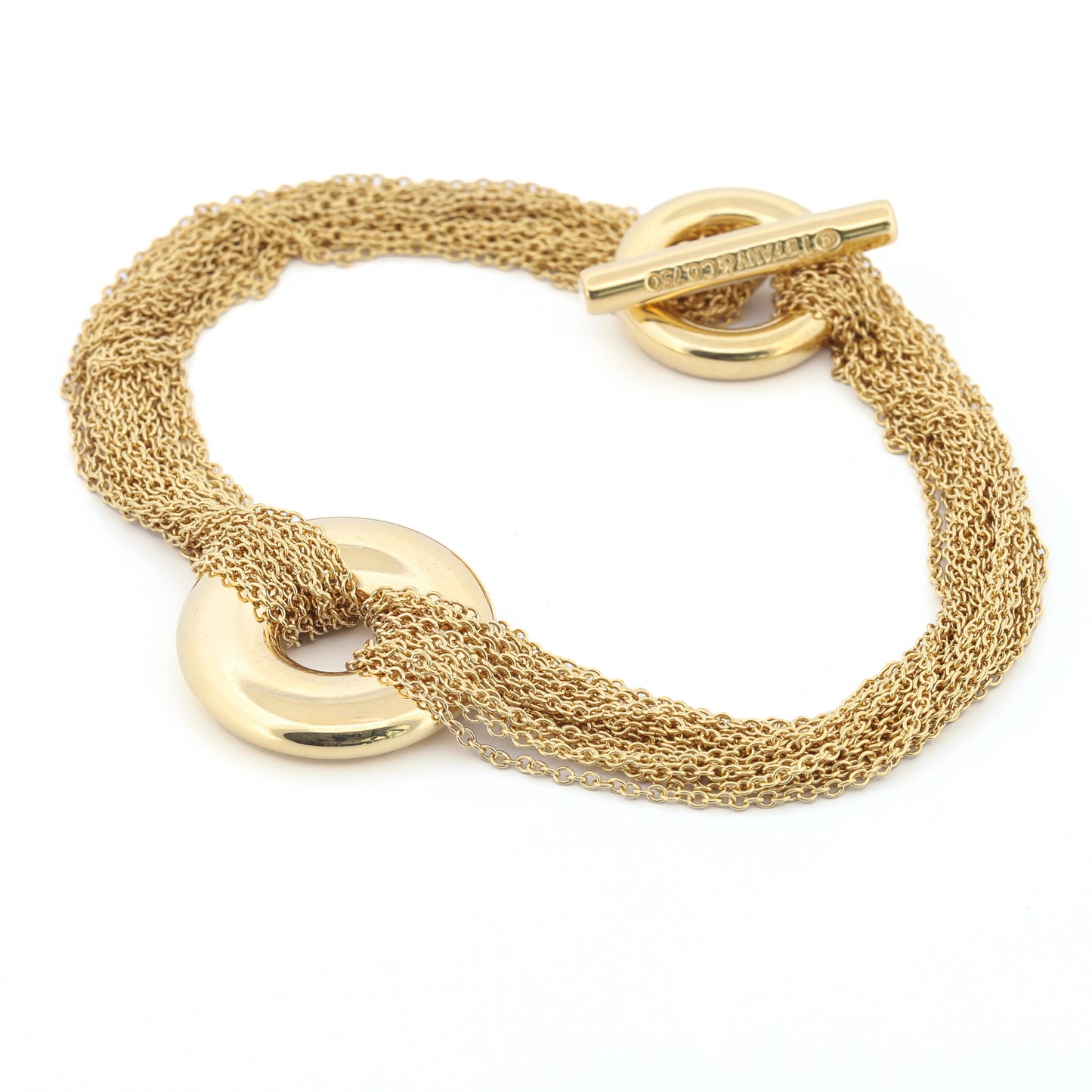 Pulsera de palanca de varias vueltas de Tiffany & Co. en oro amarillo de 18 k