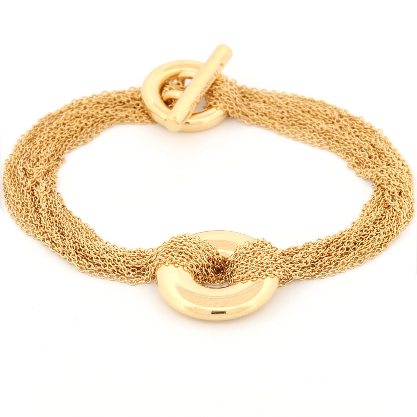 Pulsera de palanca de varias vueltas de Tiffany & Co. en oro amarillo de 18 k