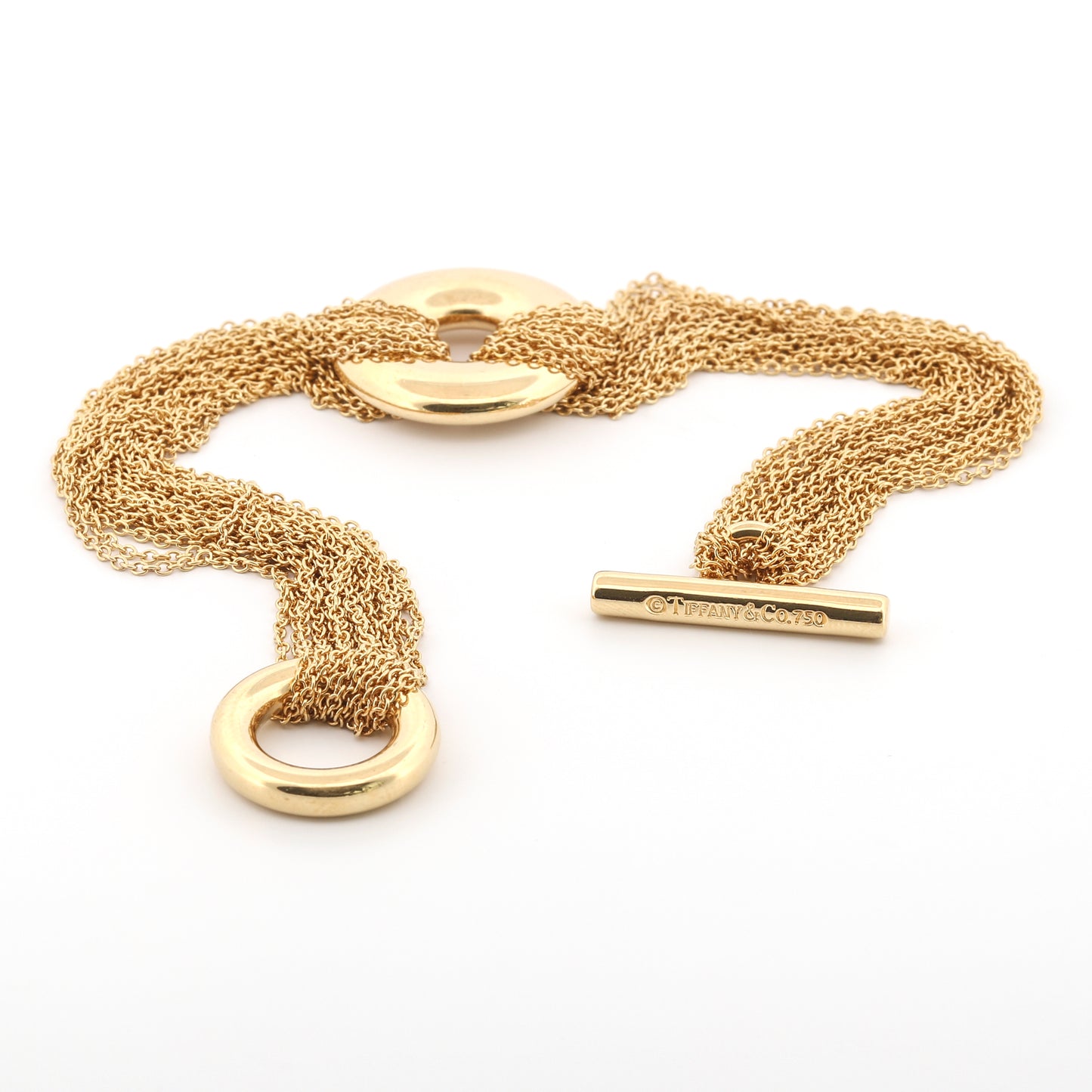 Pulsera de palanca de varias vueltas de Tiffany & Co. en oro amarillo de 18 k