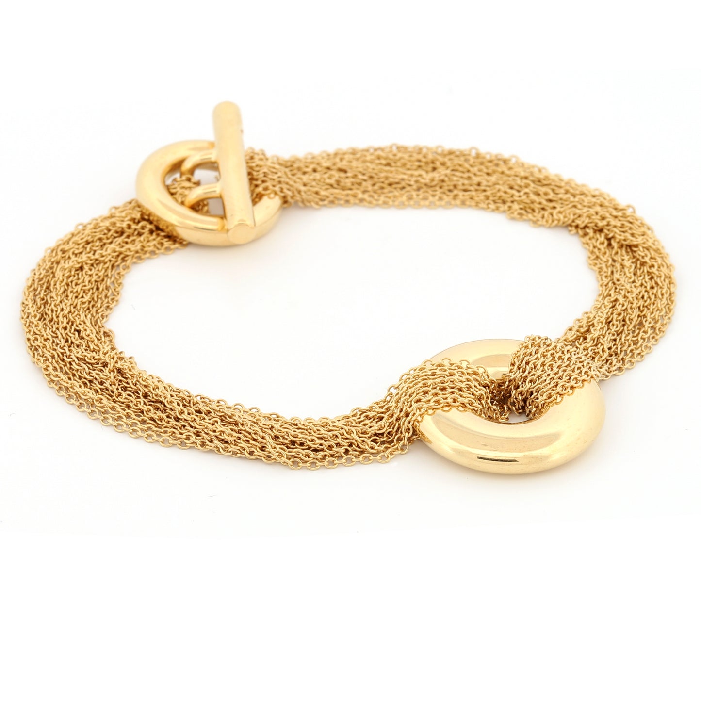 Pulsera de palanca de varias vueltas de Tiffany & Co. en oro amarillo de 18 k