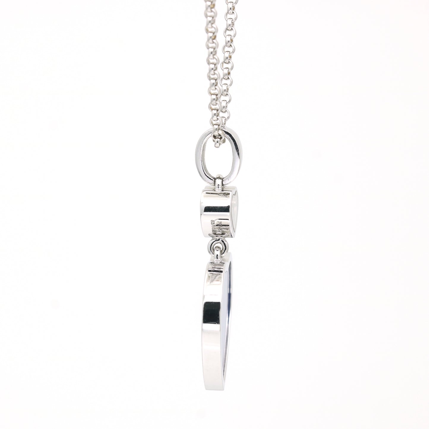 Chopard Happy Heart Pendant Necklace in 18k White Gold with Lapis Lazuli