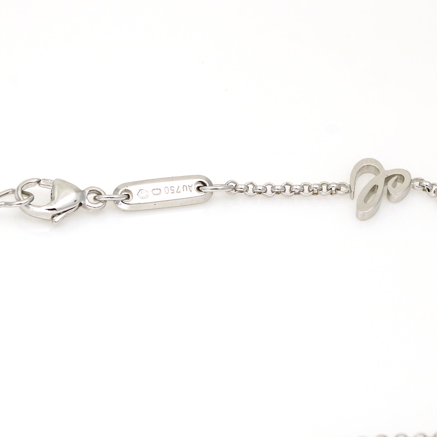 Chopard Happy Heart Pendant Necklace in 18k White Gold with Lapis Lazuli