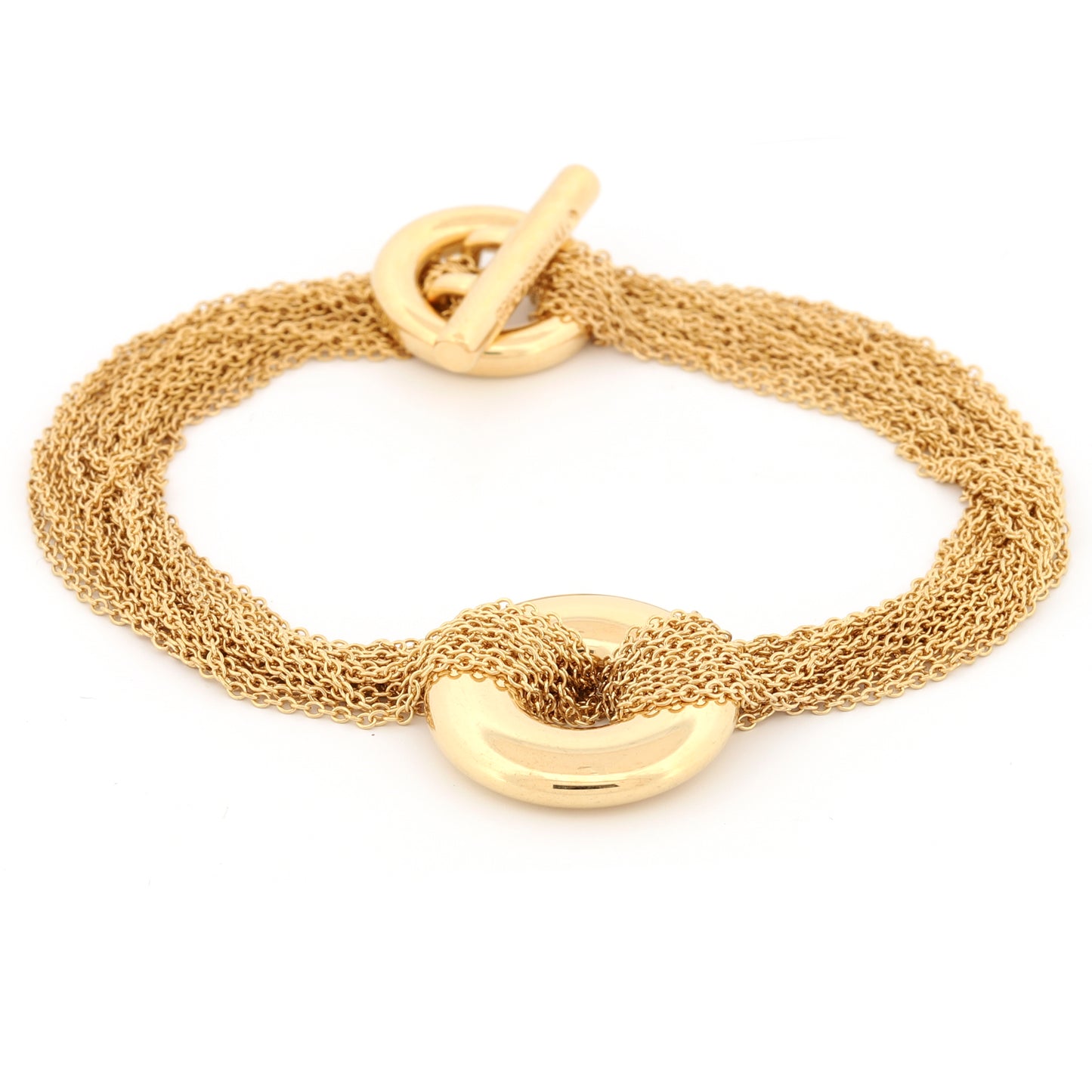Pulsera de palanca de varias vueltas de Tiffany & Co. en oro amarillo de 18 k