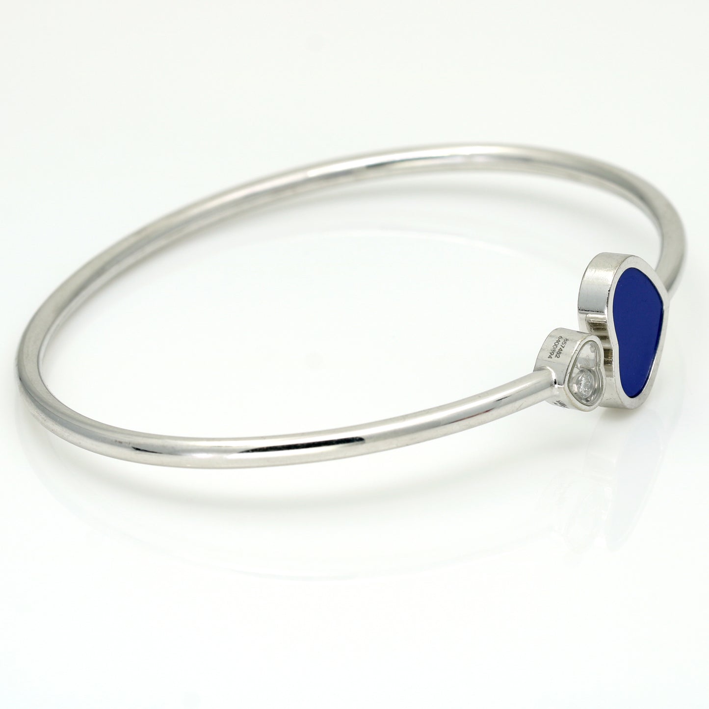Chopard Happy Hearts Bangle Bracelet - Floating Diamond and Lapis Lazuli