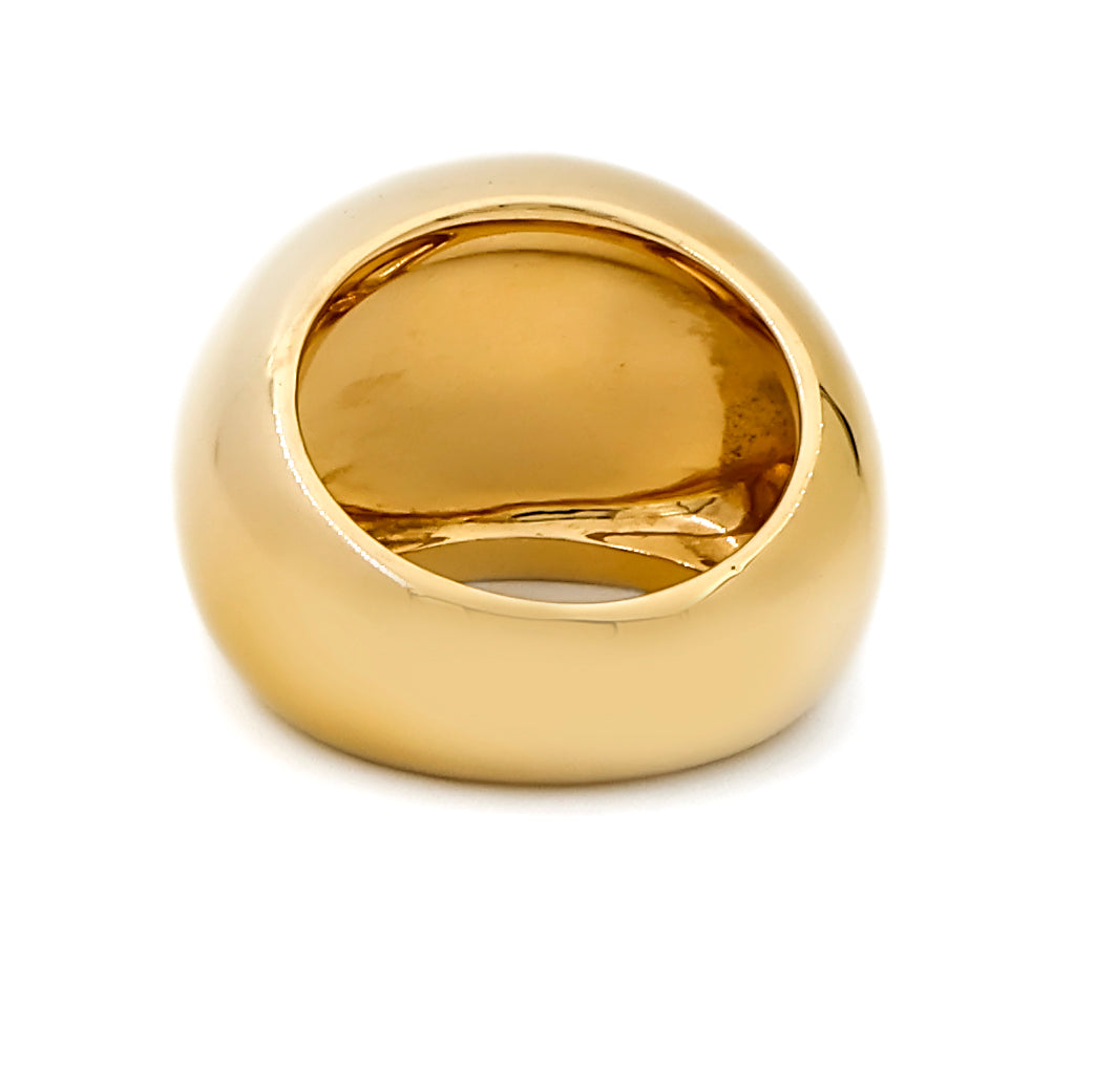 Pomellato Lago Ring in 18k Yellow Gold with Green Gemstone