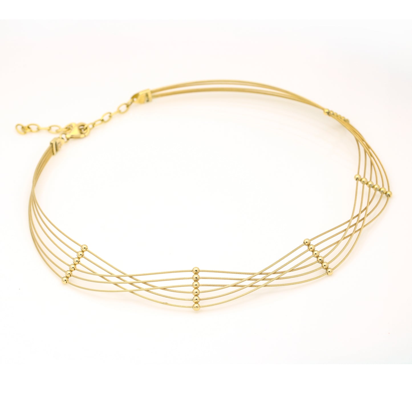Signature MP Multi-Strand Wire Choker Necklace - 14k Yellow Gold