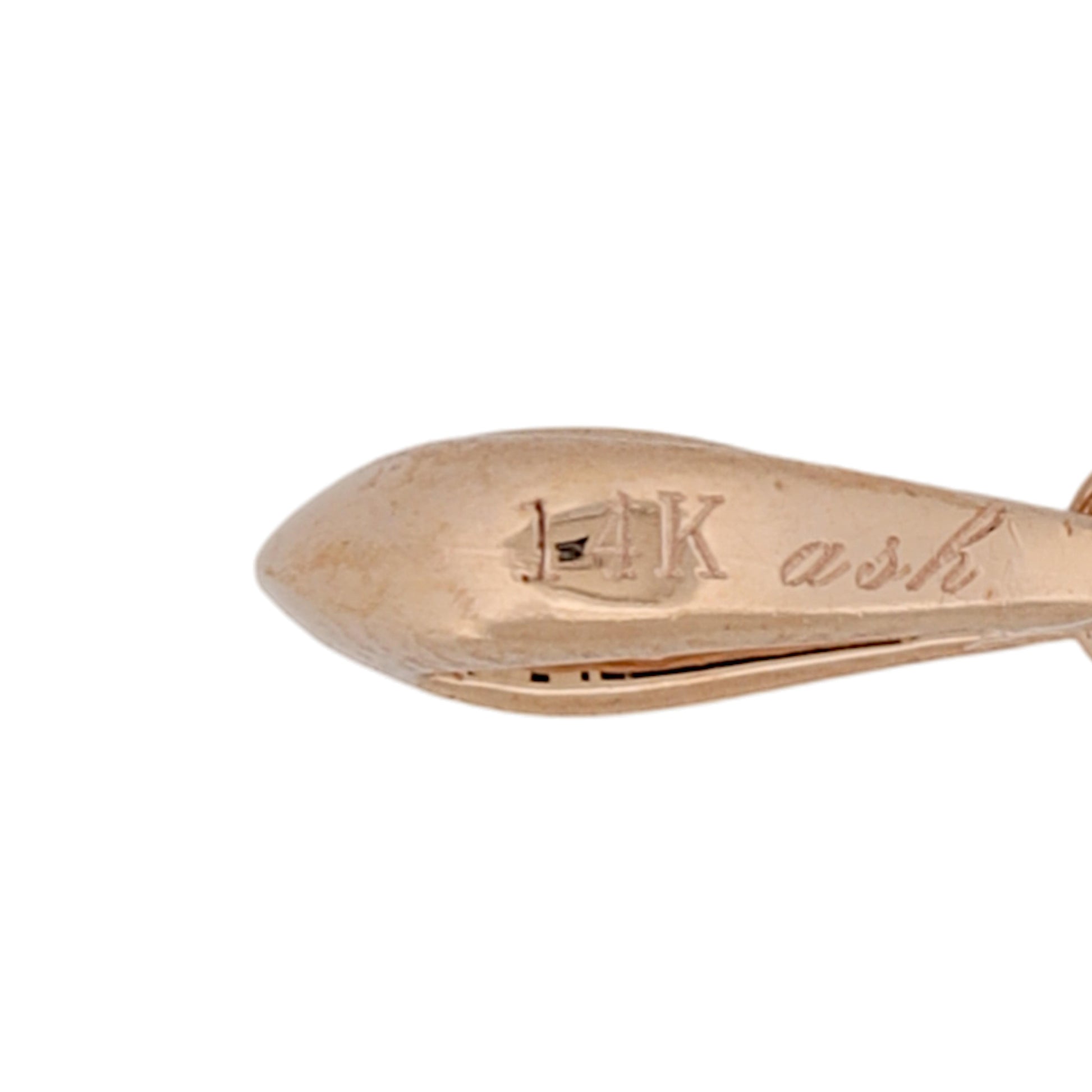 14K Rose Gold Brown & White Diamond Circle Pendant 0.55 ctw ASH 24.6mm