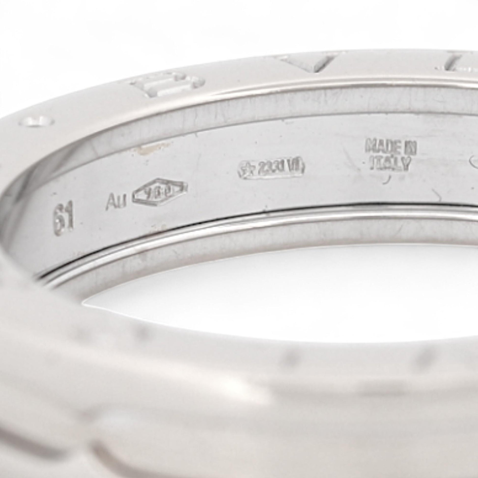 Bvlgari B.Zero1 One-Band Ring 18k White Gold Size 61