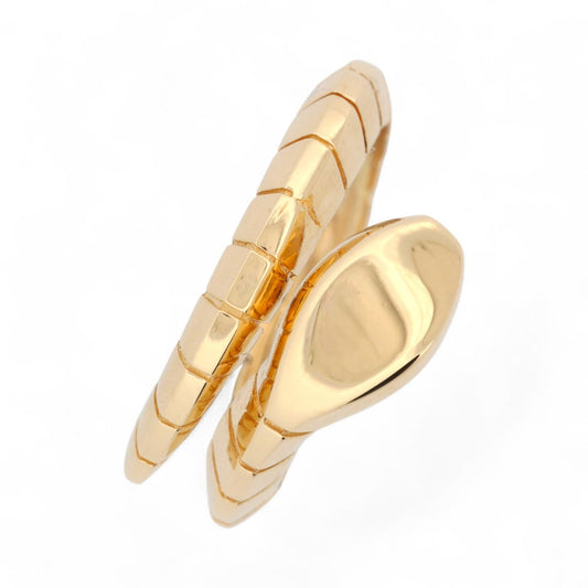 Vintage Effe-Bi Snake Wrap Band Ring 18K Yellow Gold Italian Design Size 7