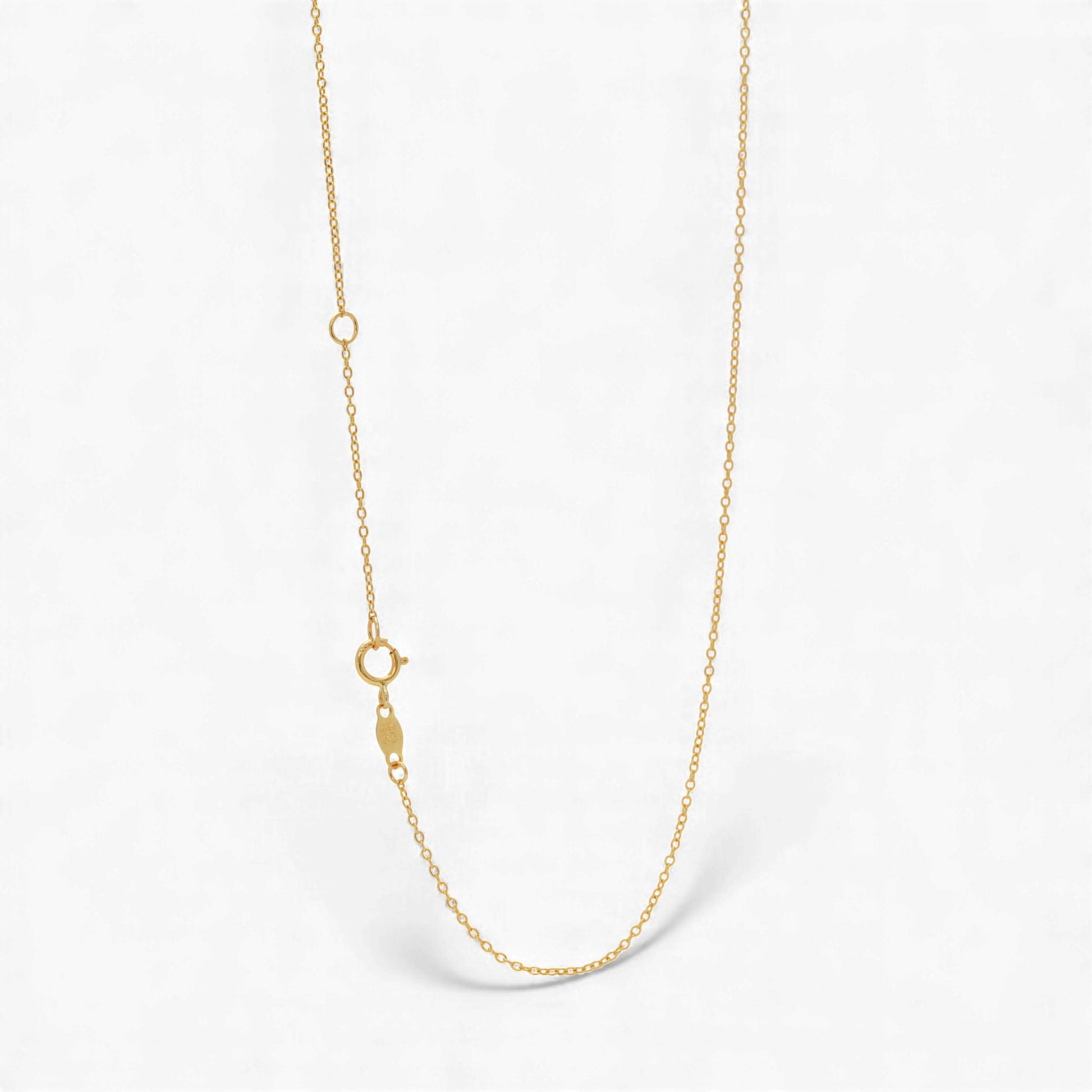 14k Yellow Gold Openwork Swirl Station Necklace 16–17 Inch Adjustable