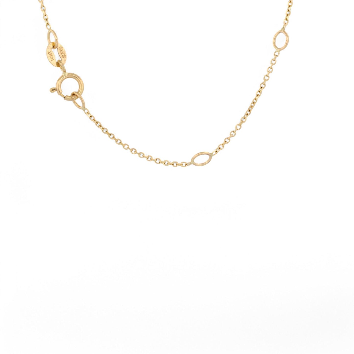 Small Pave Diamond Heart Pendant Necklace in 14k Yellow Gold