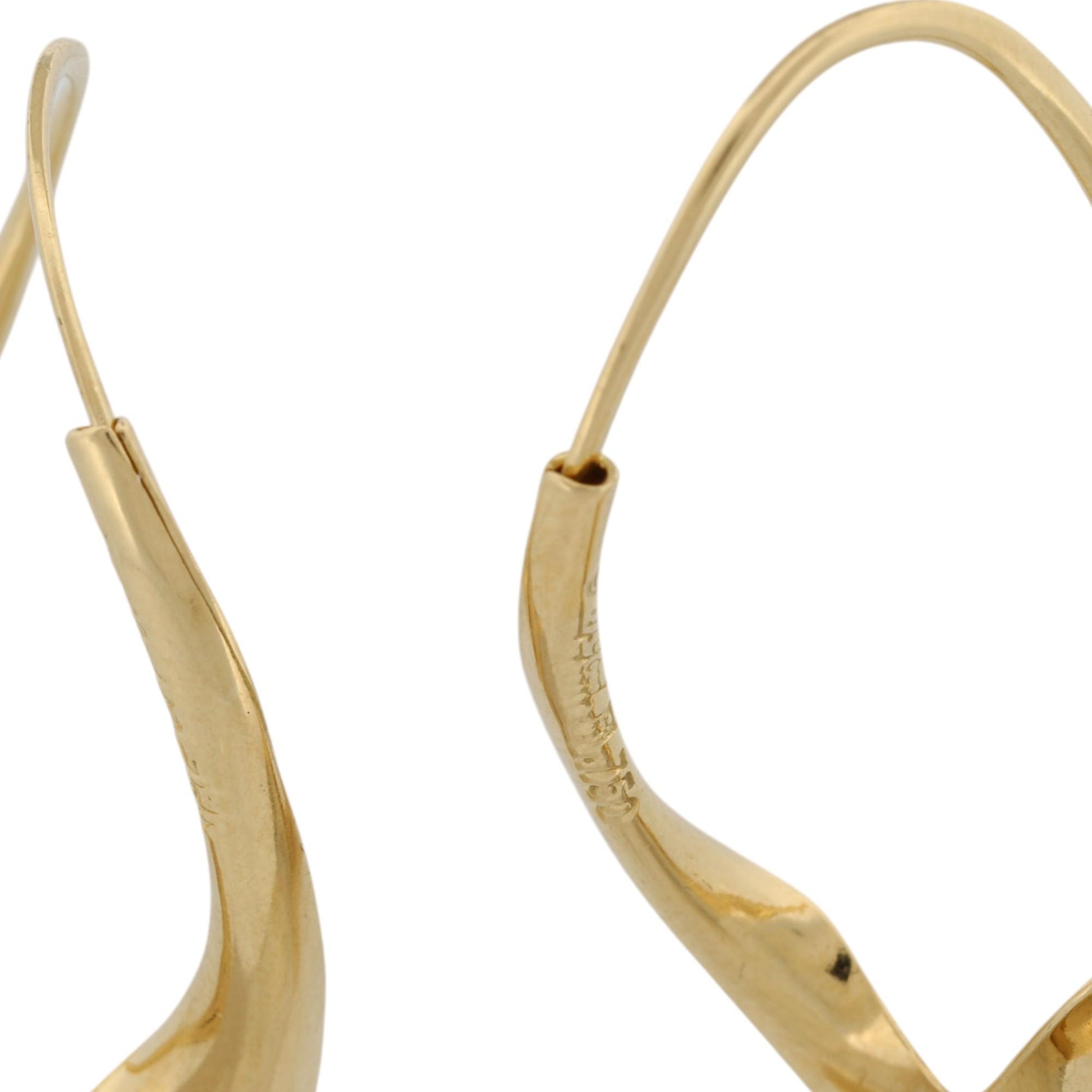 Michael Good 18k Gold Medium Half-Twist Earrings – Handcrafted Sculptural Art