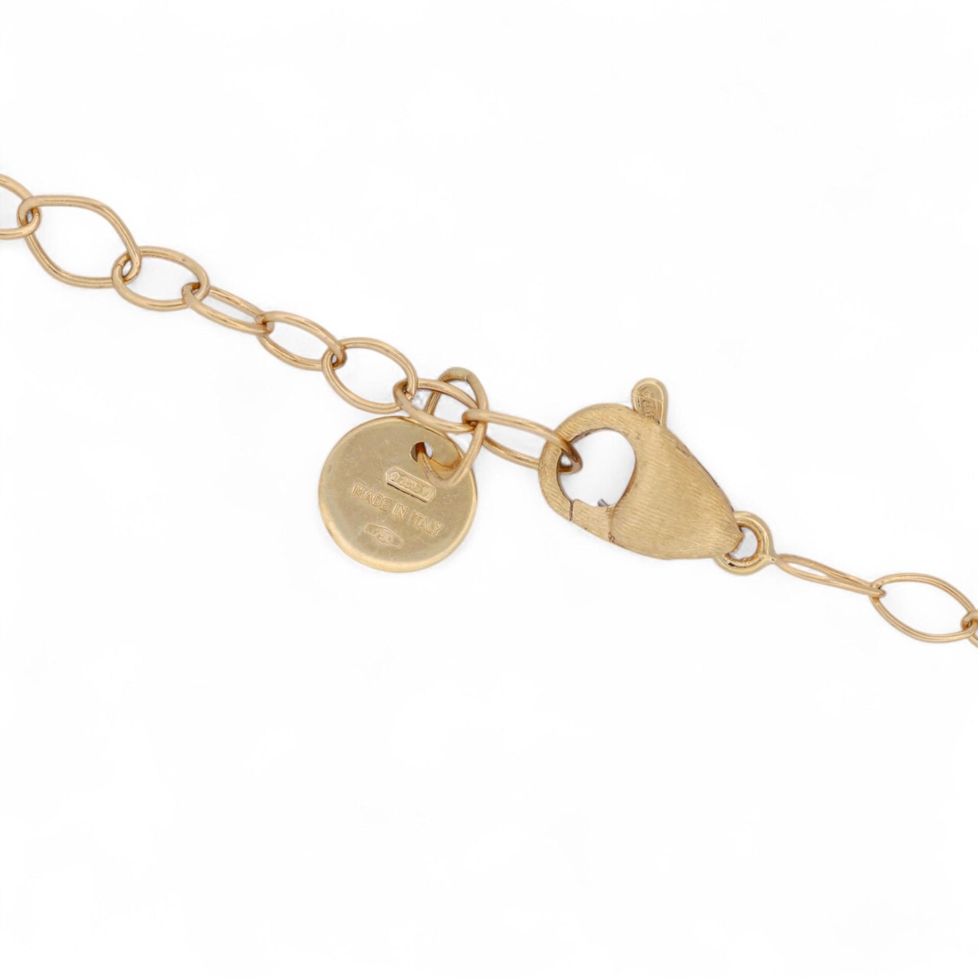 Marco Bicego Lunaria Mini Petal Diamond Necklace 18k Gold