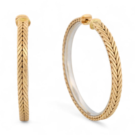 Vintage Gianmaria Buccellati Oro Earrings in 18K Gold – Serviced, Rare Como-Made