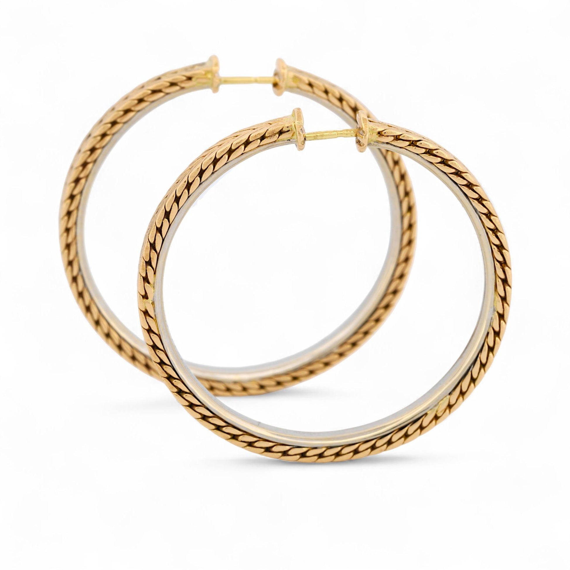 Vintage Gianmaria Buccellati Oro Earrings in 18K Gold – Serviced, Rare Como-Made