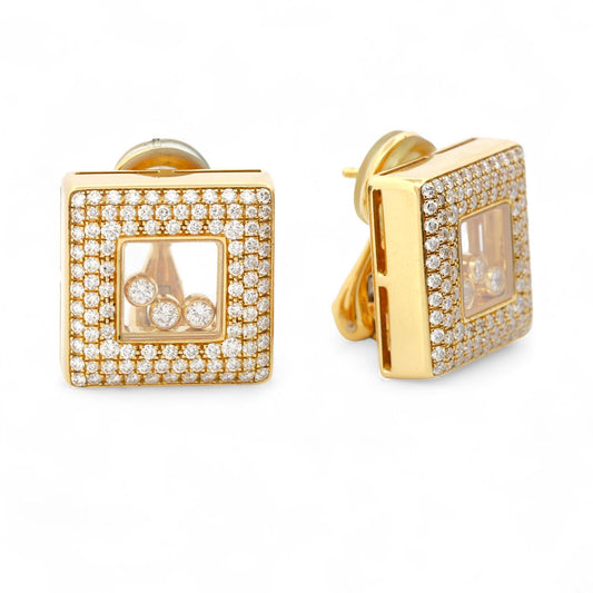 Chopard Happy Diamonds Large Earrings in 18K Yellow Gold 84/2768-20
