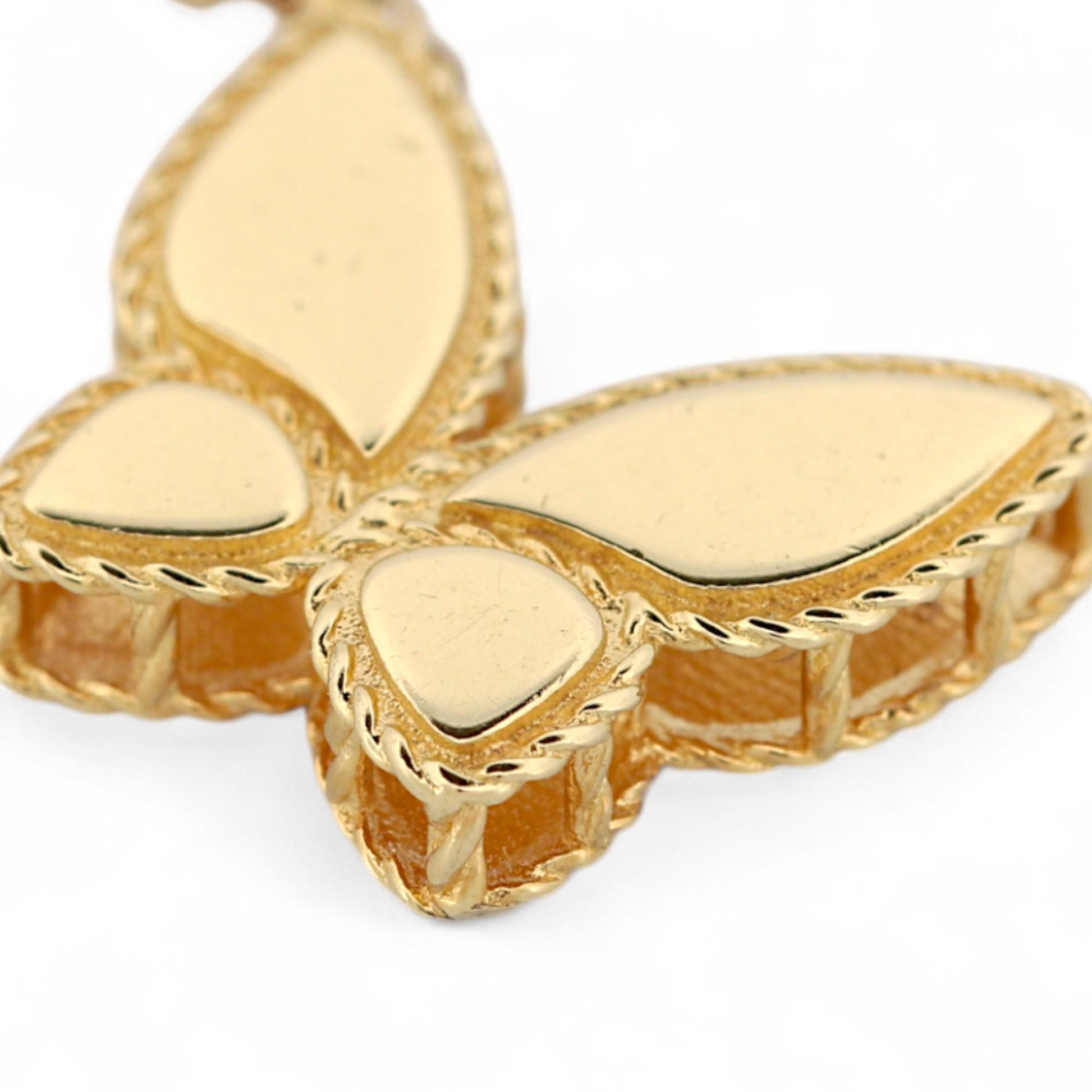 Roberto Coin 18K Yellow Gold Treasures Princess Butterfly Necklace 18 in