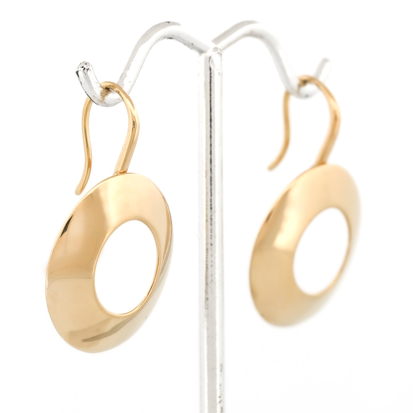 Tiffany & Co. Frank Gehry Morph Dangle Hook Earrings in 18k Yellow Gold