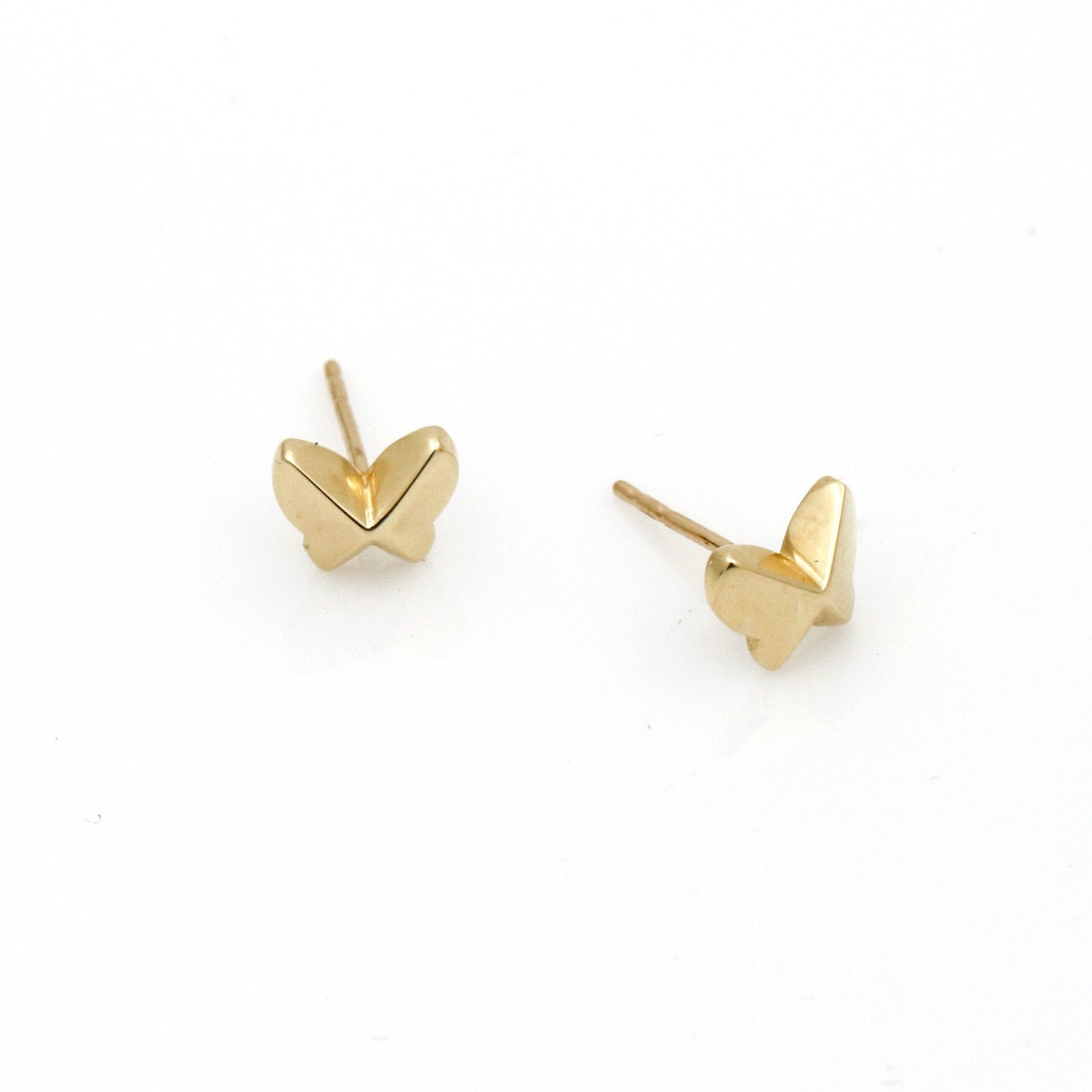 Small Gold Stud Earrings, 4mm Little Gold Zircon Earrings, Women Gold  Plated Stone Solitaire Studs Jewelry, Square Tiny Girls Sparkly Posts -  Etsy Israel
