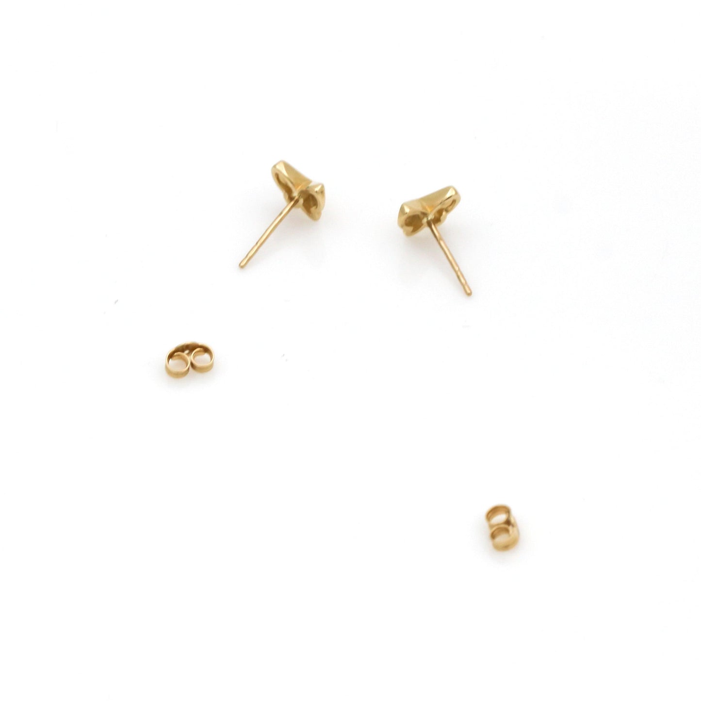 Butterfly Stud Earrings in 14k Yellow Gold for Young Girls and Teens - 31 Jewels Inc.