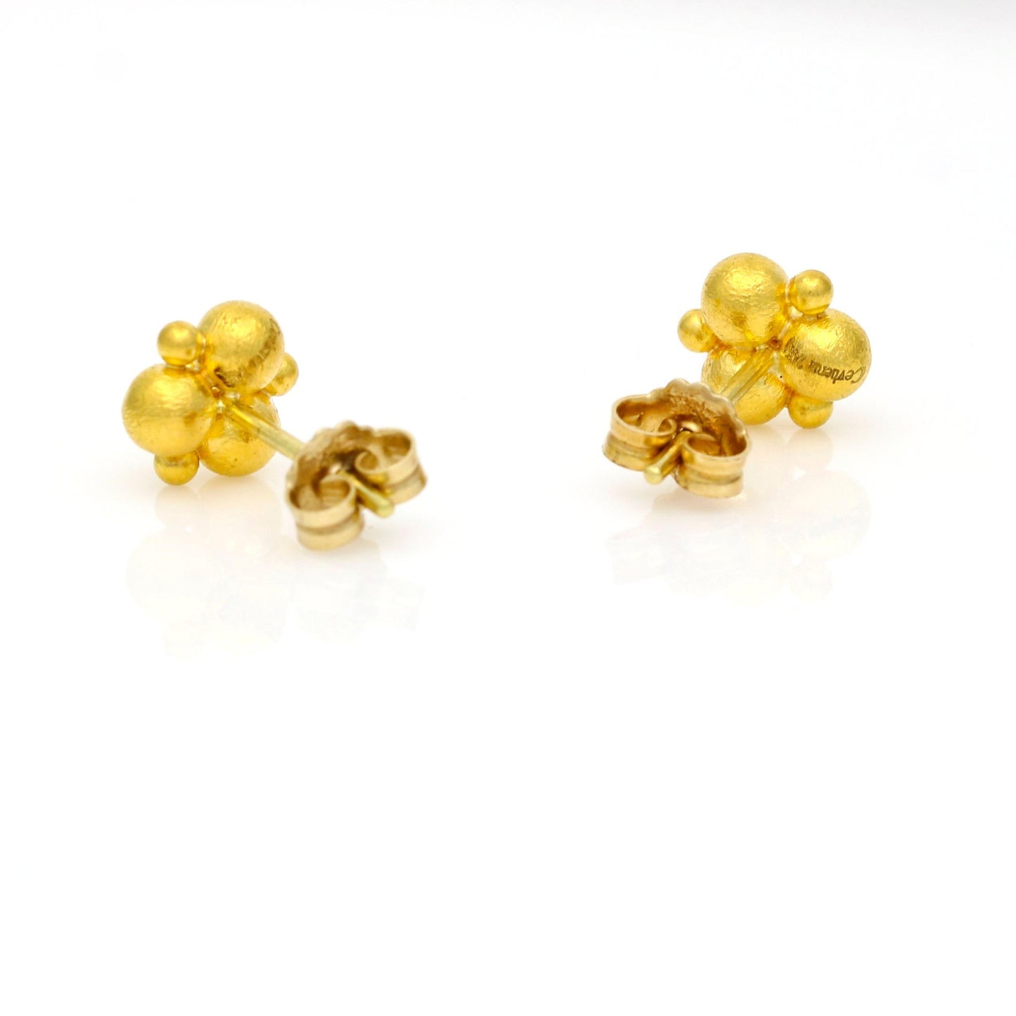 Cevherun 24k Gold Women's Stud Earrings - 31 Jewels Inc.