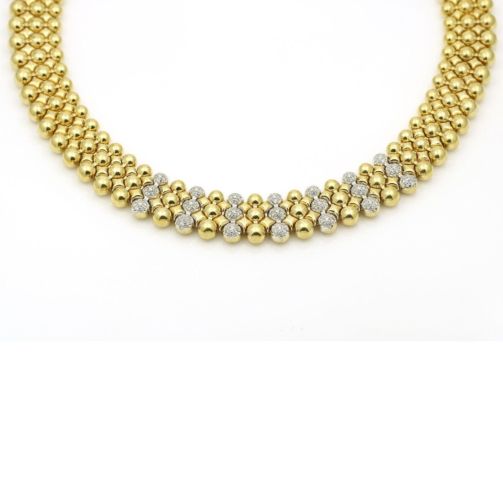Chimento Diamond 18k Yellow Gold Beads Chainn Necklace - 31 Jewels Inc.