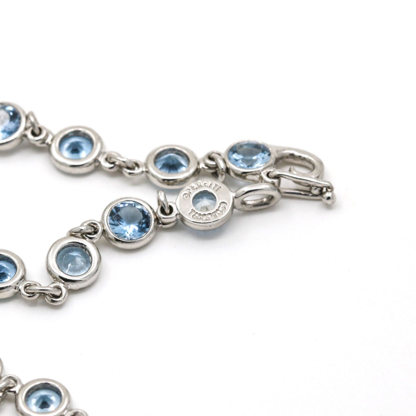 Tiffany & Co. Platinum Elsa Peretti Colors by the Yard Aquamarine Bracelet