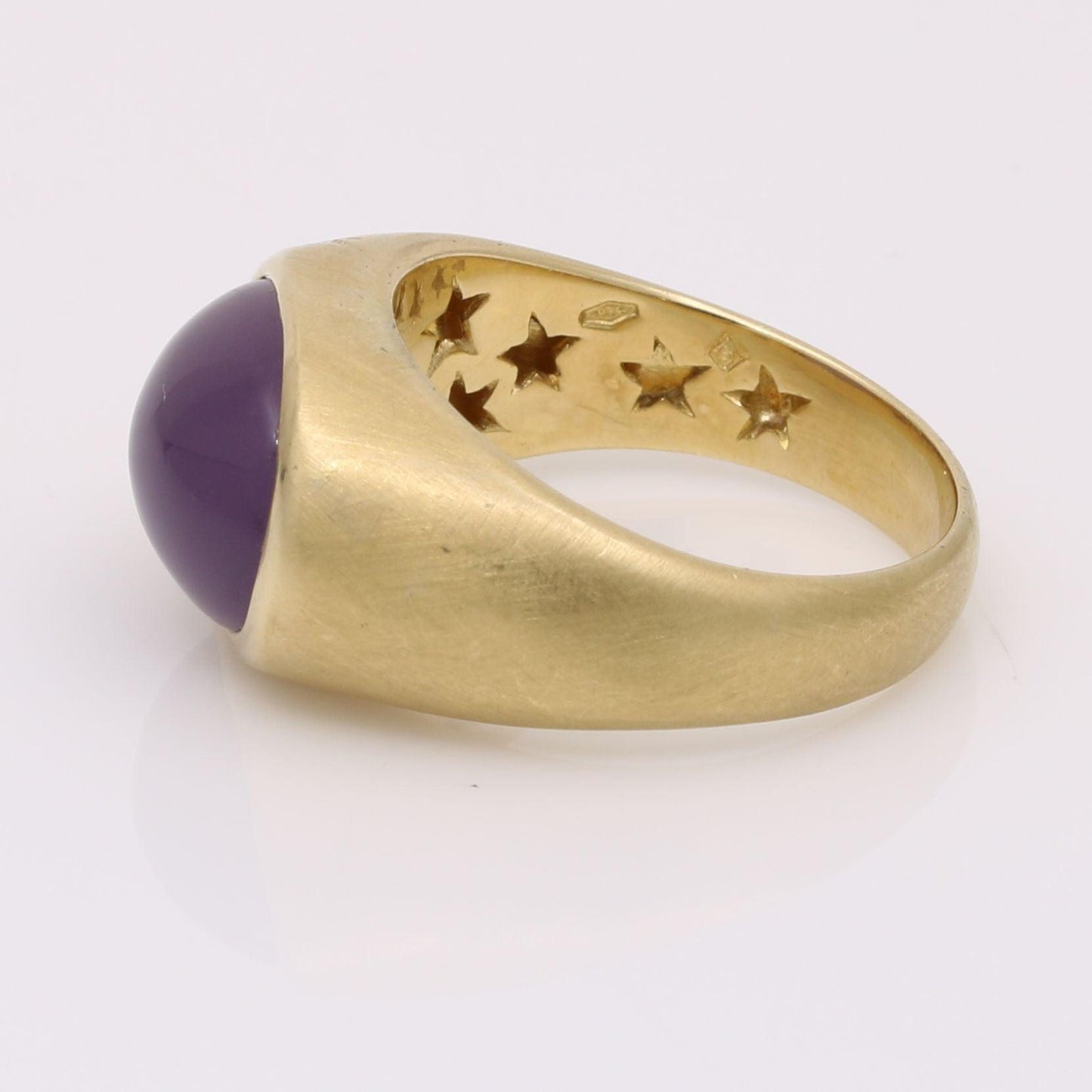 H. Stern Purple Chalcedony Diamond Statement Ring 18k Yellow Gold - 31 Jewels Inc.