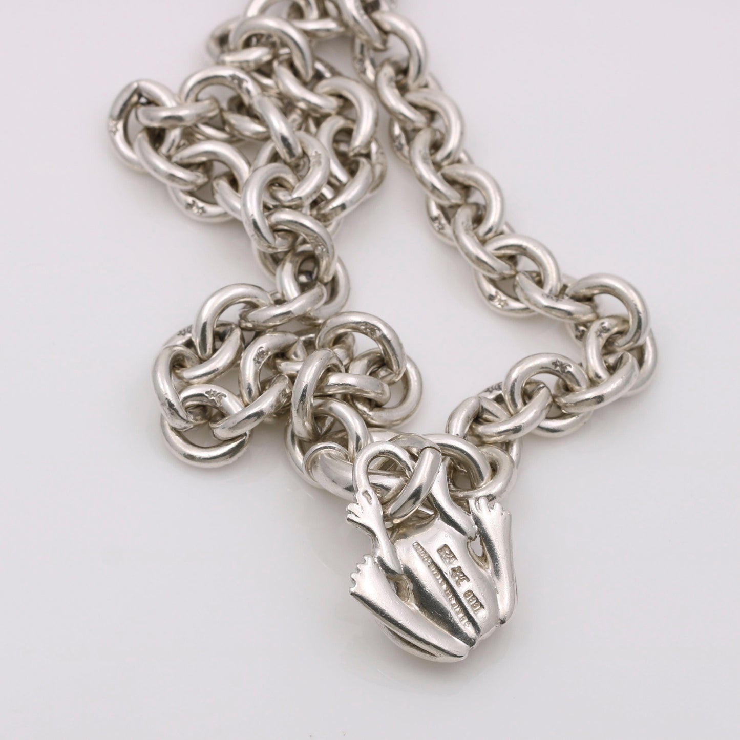 Kieselstein-Cord Frog Charm Chain Necklace in Sterling Silver - 31 Jewels Inc.